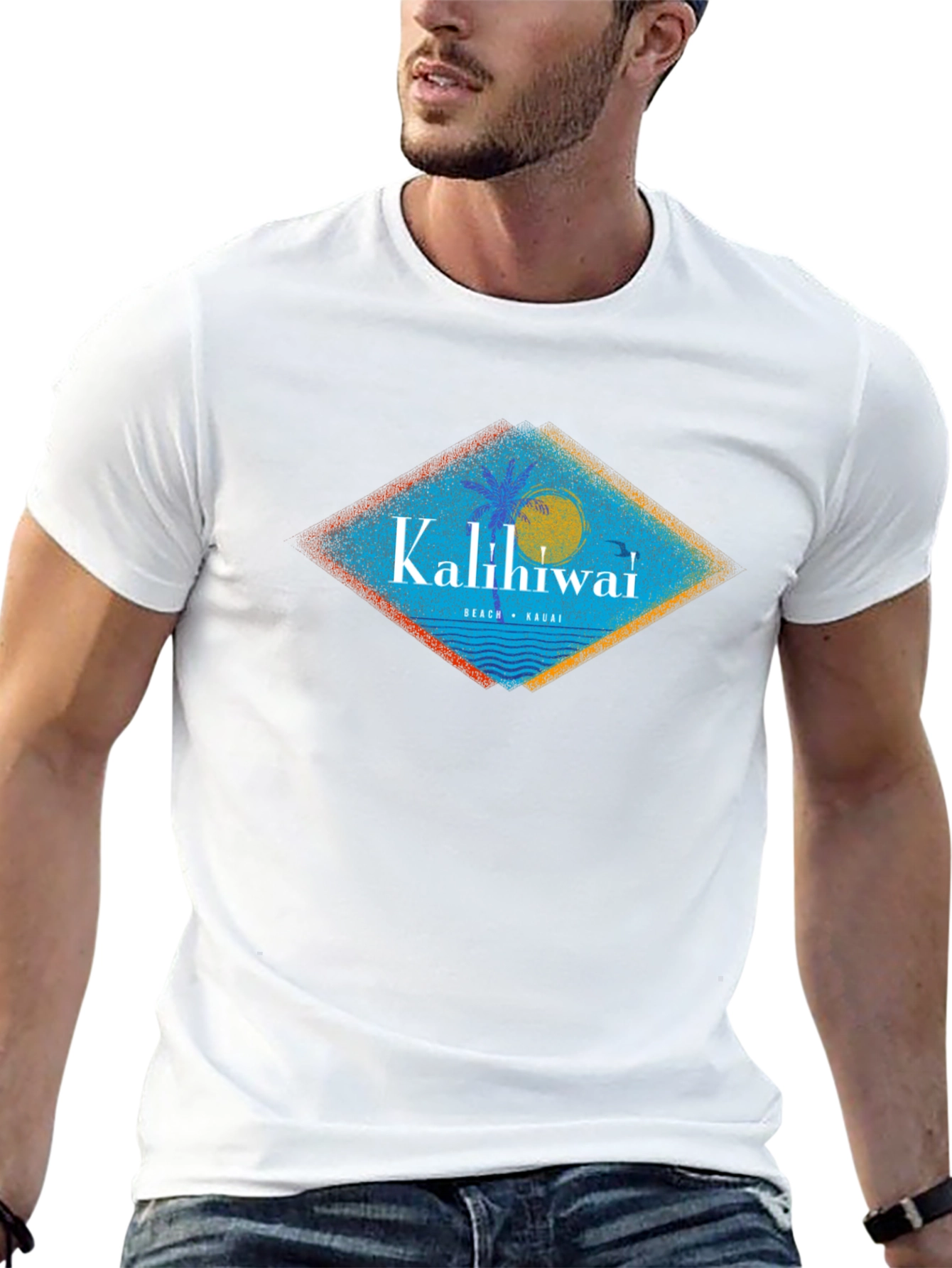 Kalihiwai Beach T-Shirt - Black