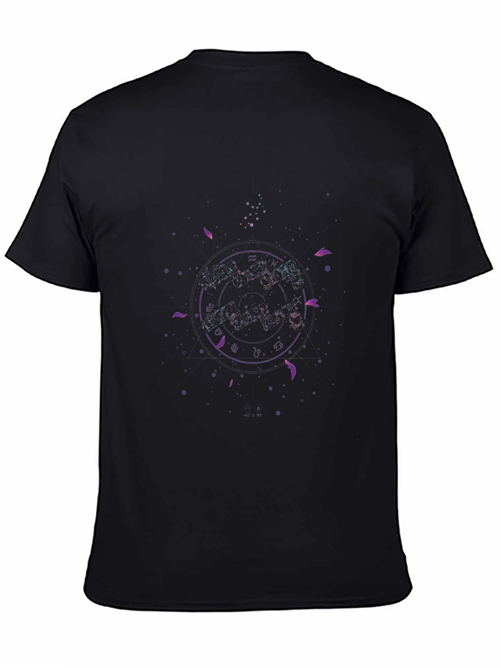 Cosmic Zodiac Black T-Shirt