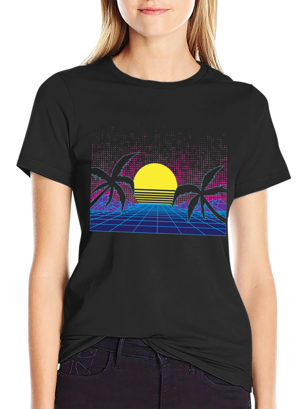 Retro Sunset T-Shirt 80s Style Tee