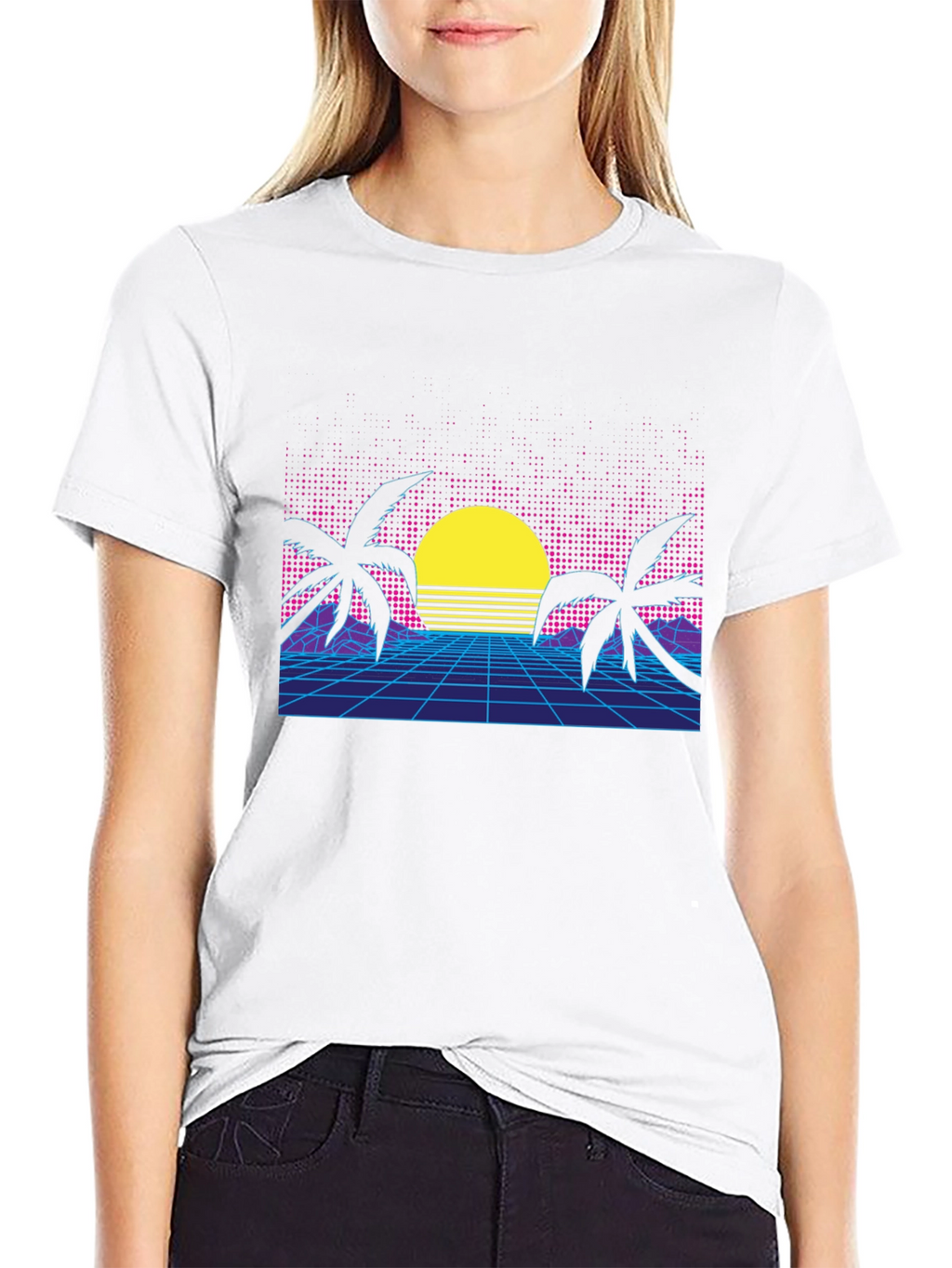 Retro Sunset T-Shirt 80s Style Tee