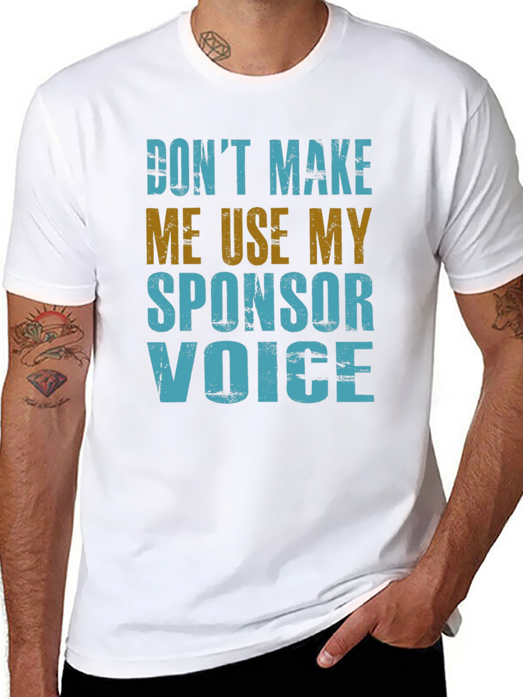 Sponsor Voice T-Shirt - Funny Novelty Graphic Tee
