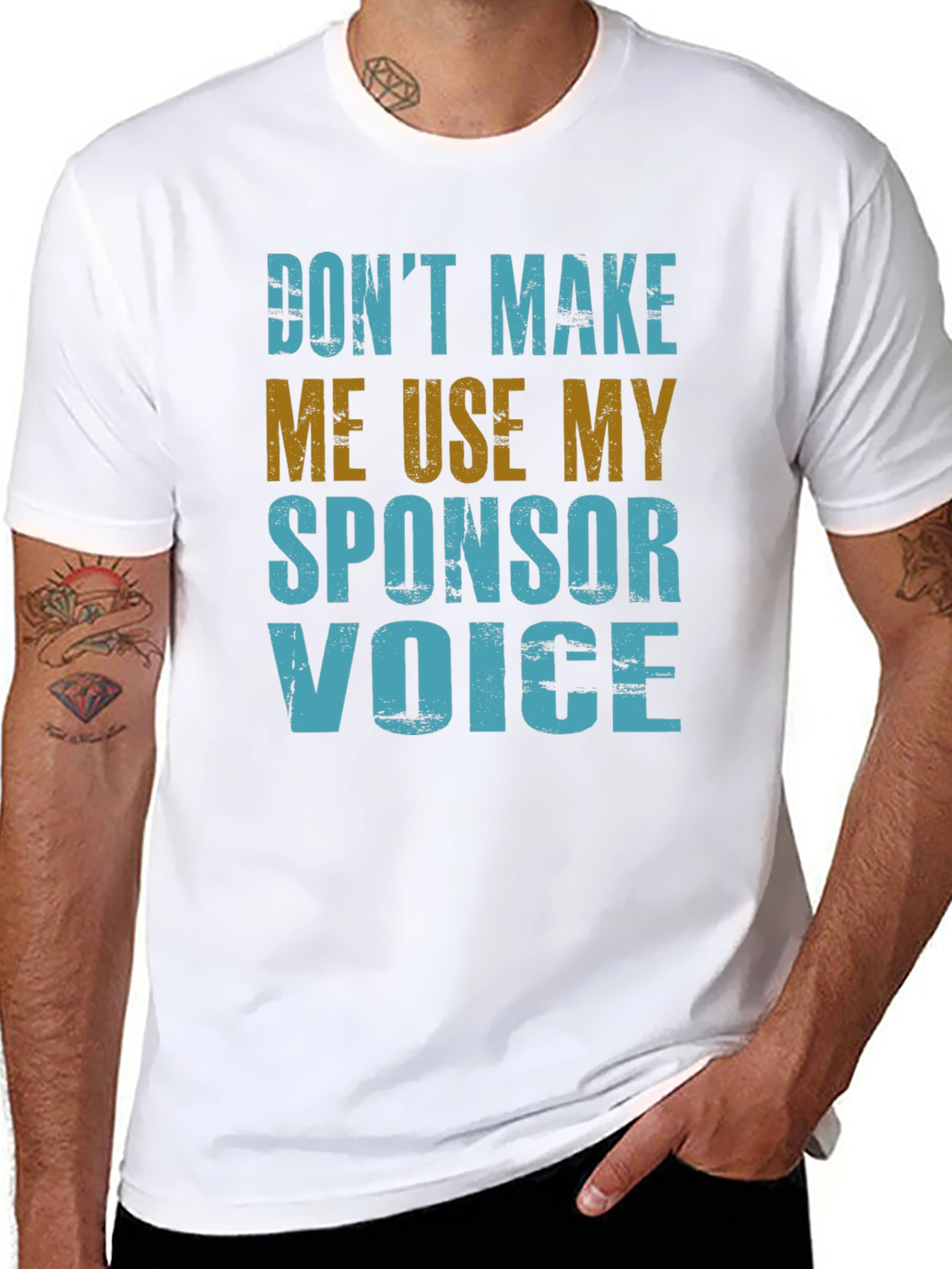 Sponsor Voice T-Shirt - Funny Novelty Graphic Tee