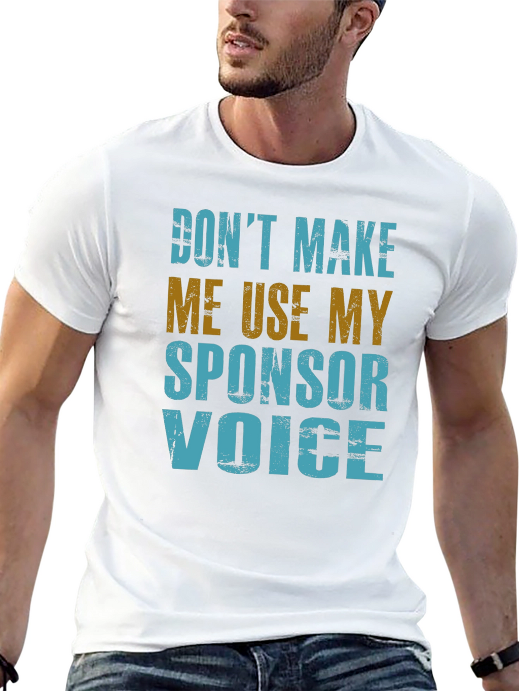 Sponsor Voice T-Shirt - Funny Novelty Graphic Tee