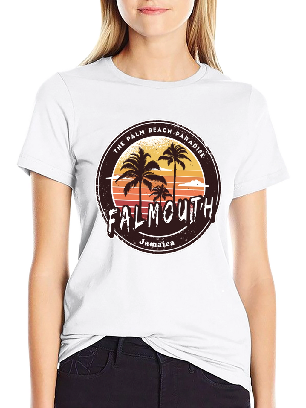Falmouth Jamaica Palm Beach Paradise T-Shirt