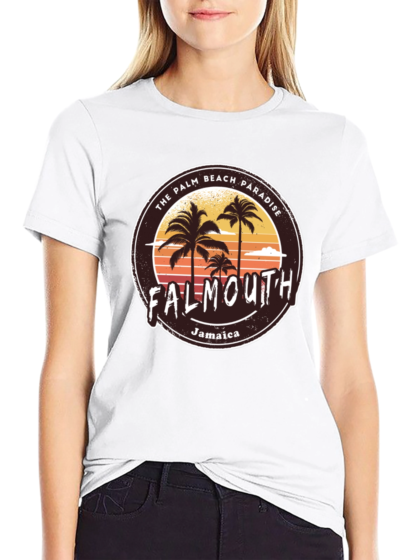 Falmouth Jamaica Palm Beach Paradise T-Shirt