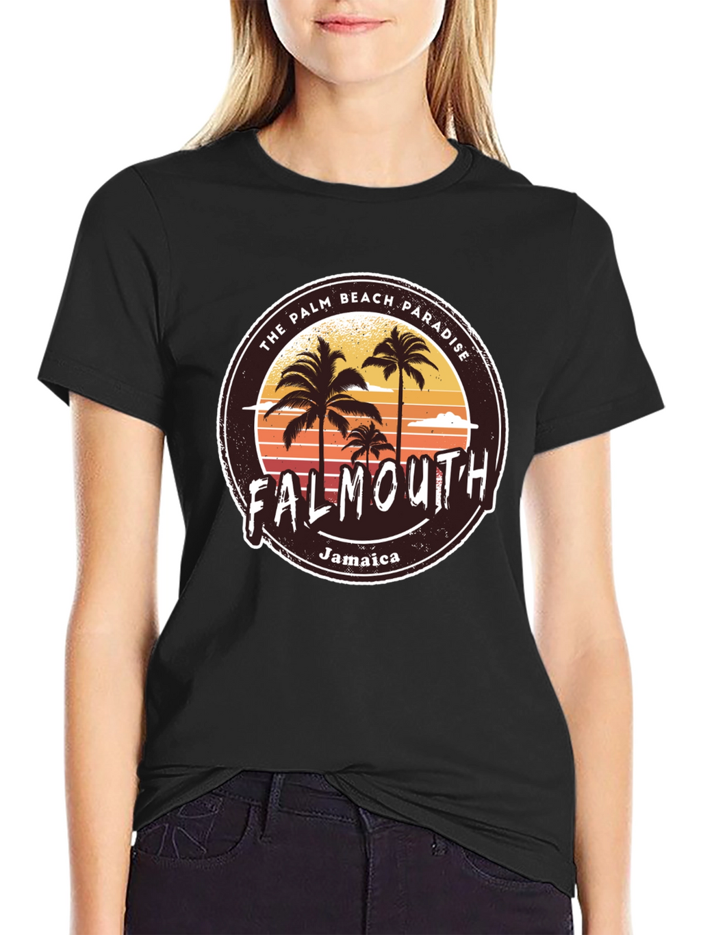 Falmouth Jamaica Palm Beach Paradise T-Shirt