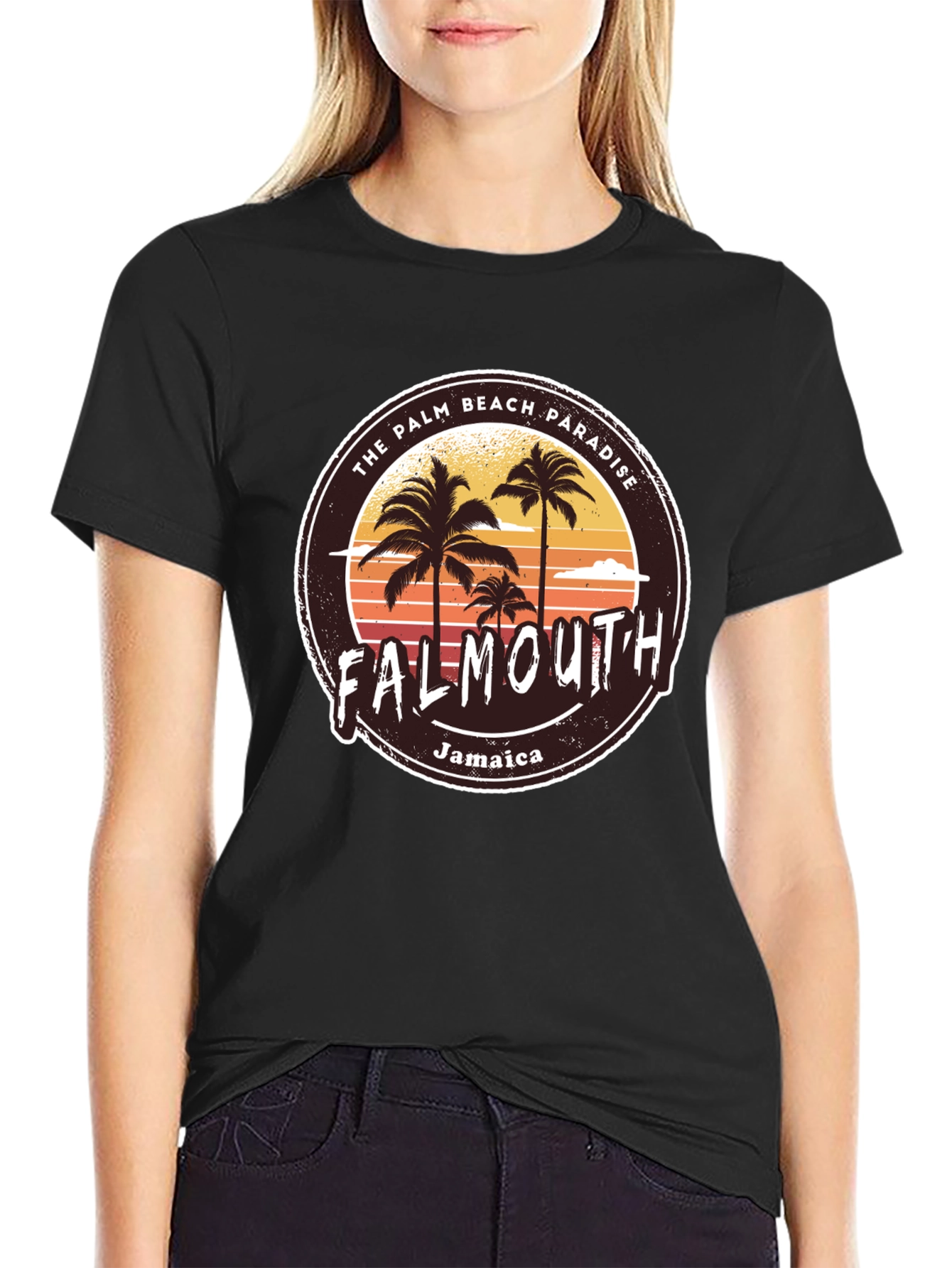 Falmouth Jamaica Palm Beach Paradise T-Shirt
