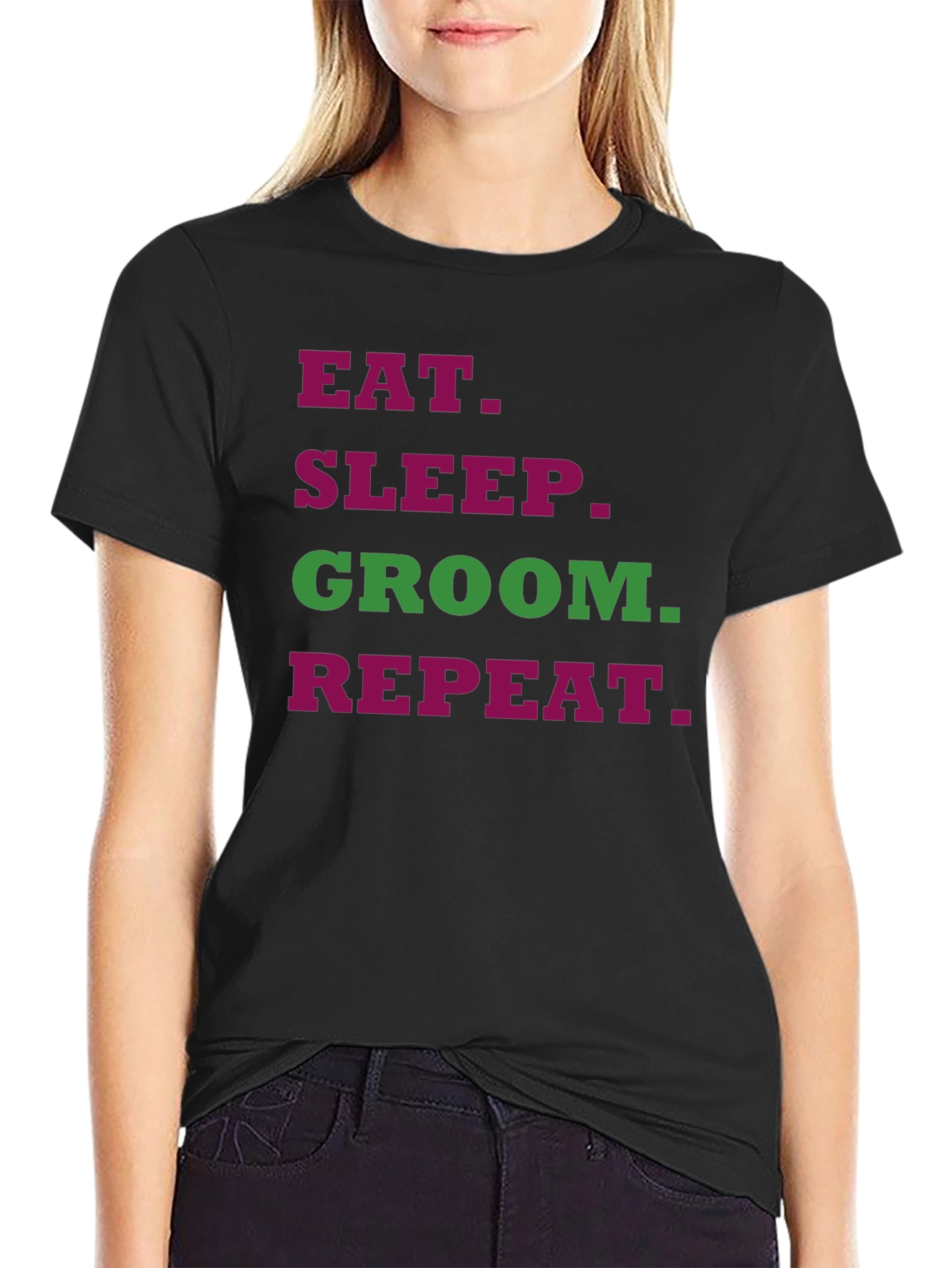 Eat Sleep Groom Repeat T-Shirt