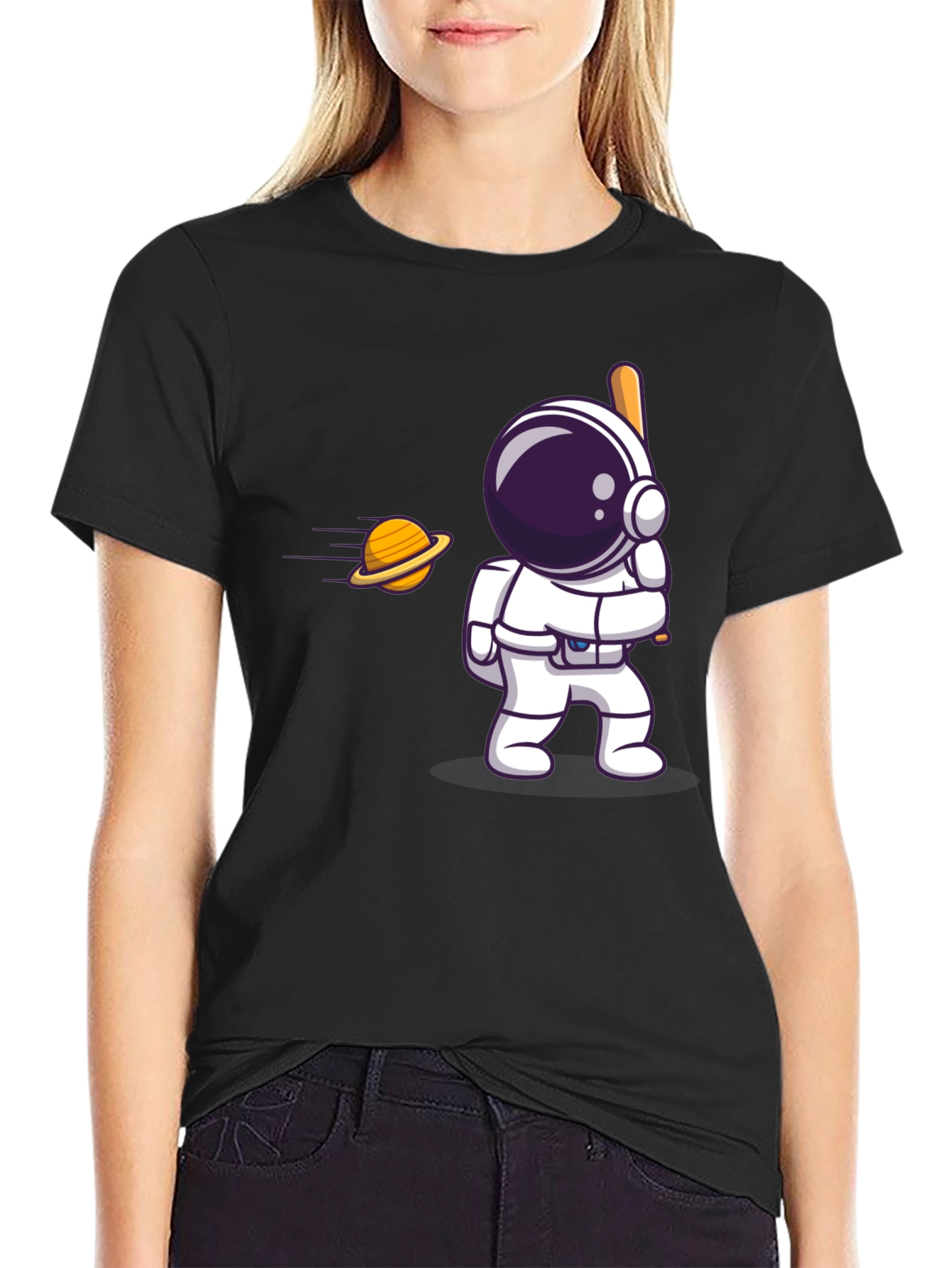 Astronaut Hitting Planet T-Shirt