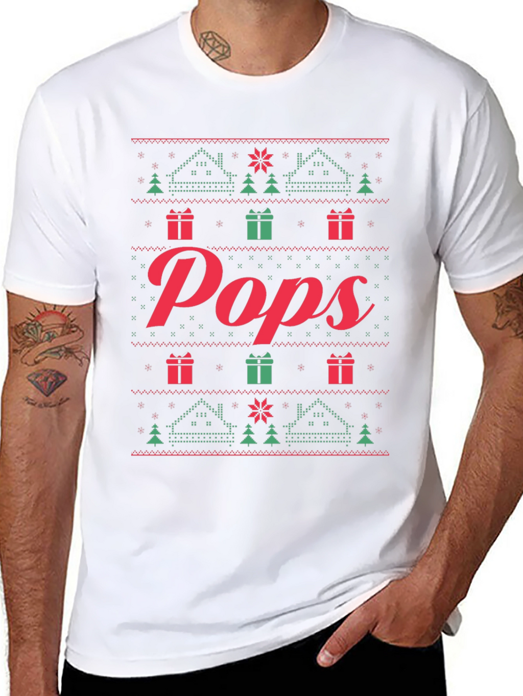 Pops Ugly Christmas Sweater T-Shirt