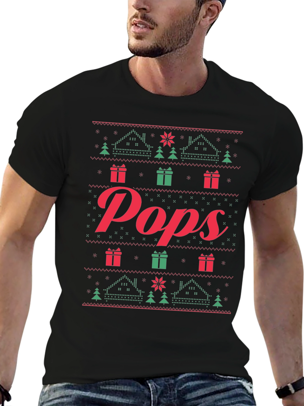 Pops Ugly Christmas Sweater T-Shirt