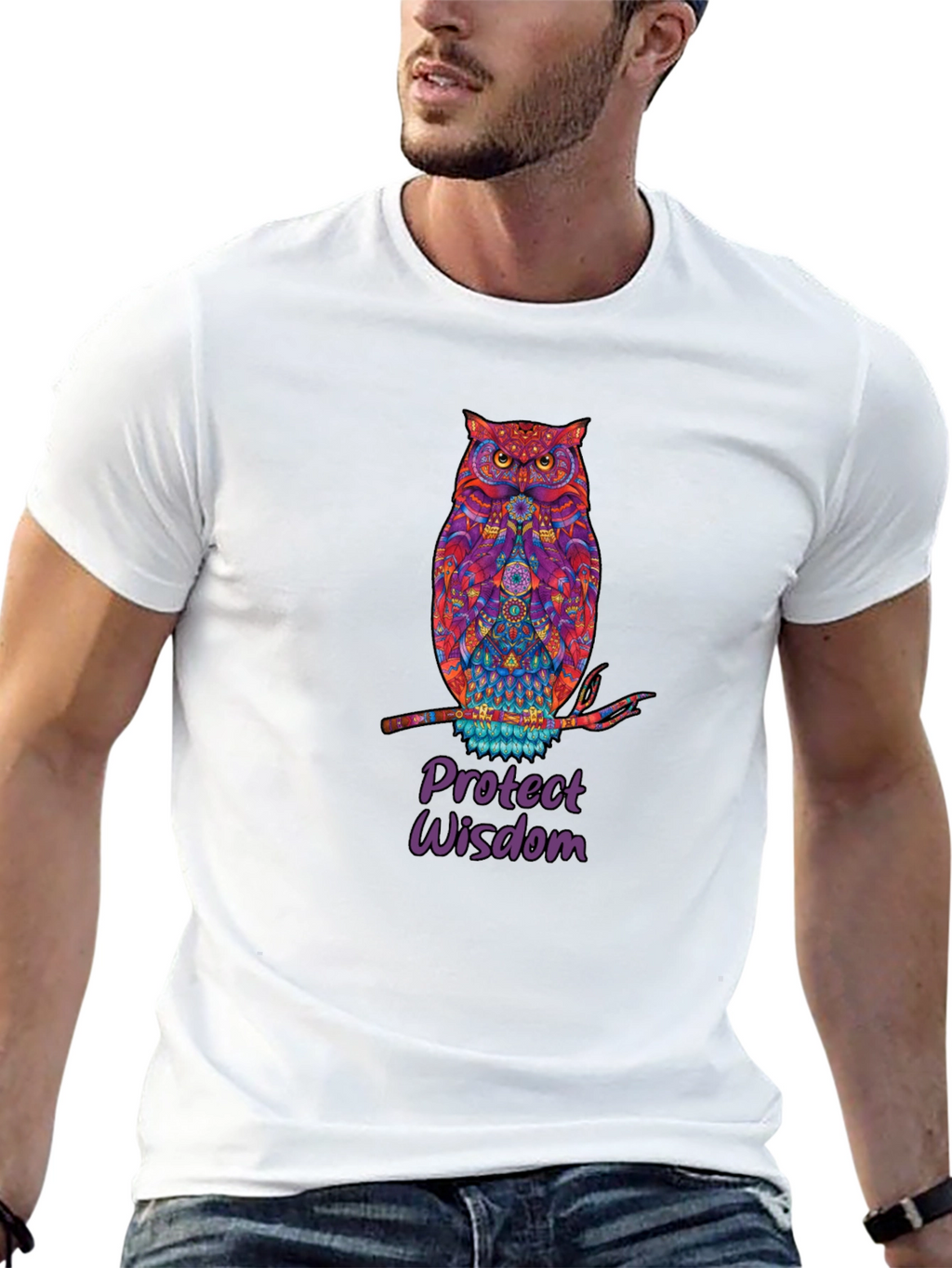 Owl Protect Wisdom Graphic Tee