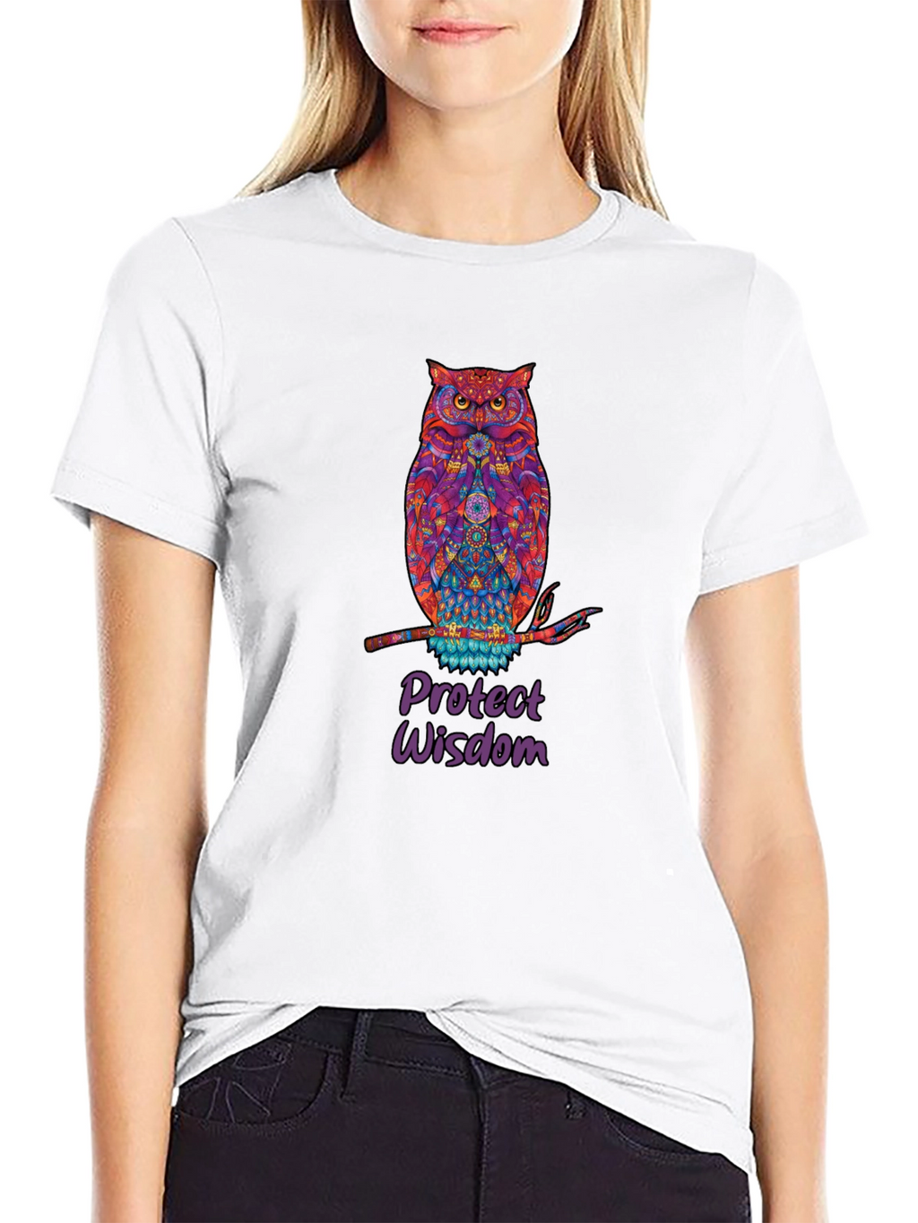 Owl Protect Wisdom Graphic Tee