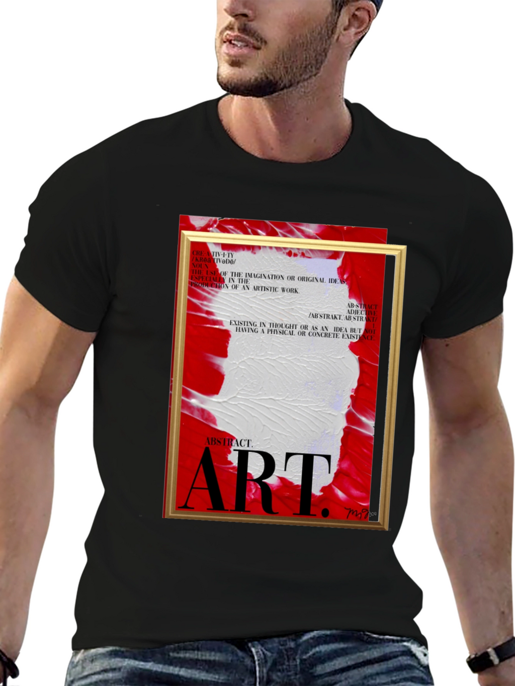Abstract Art Graphic Tee - Modern Style