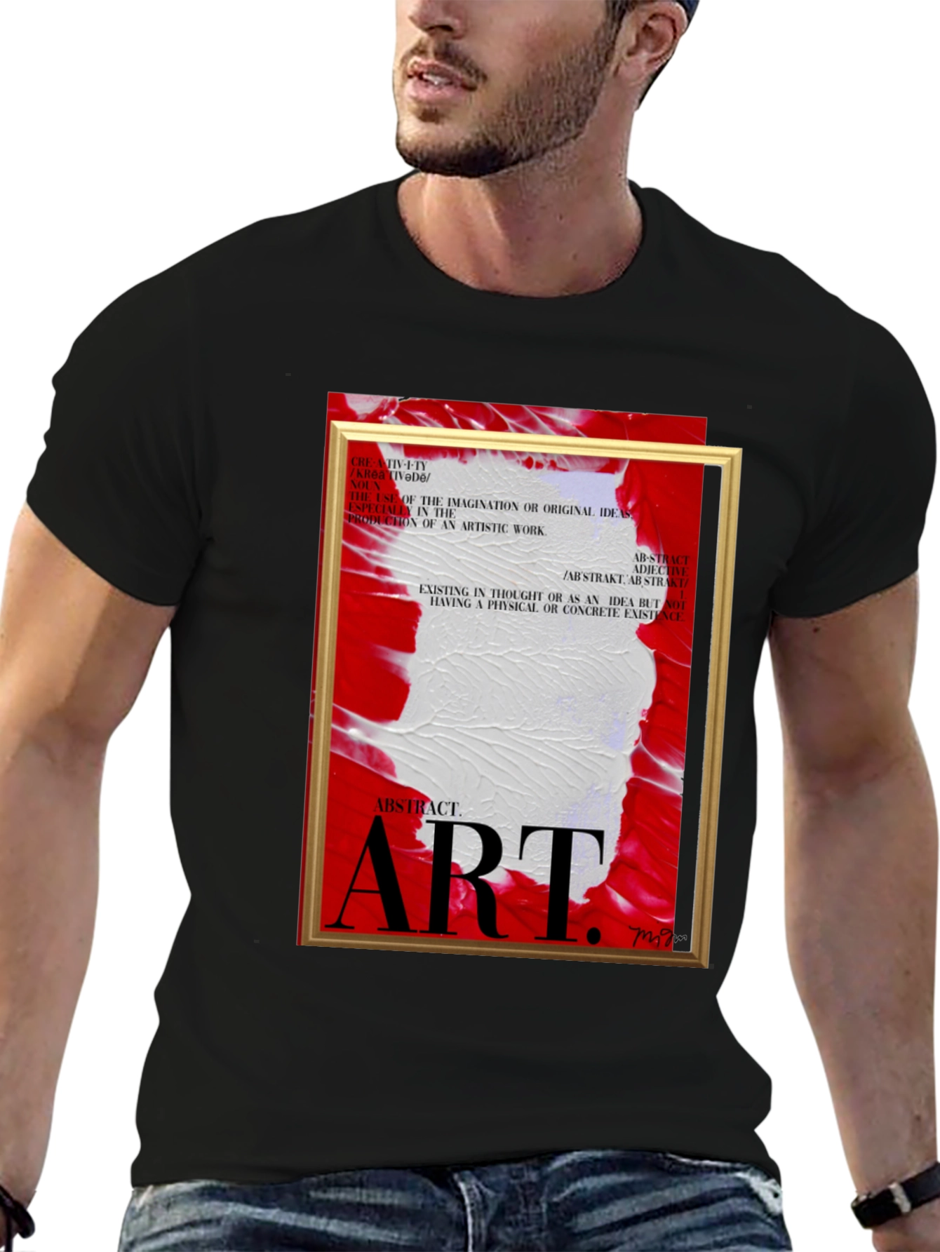 Abstract Art Graphic Tee - Modern Style