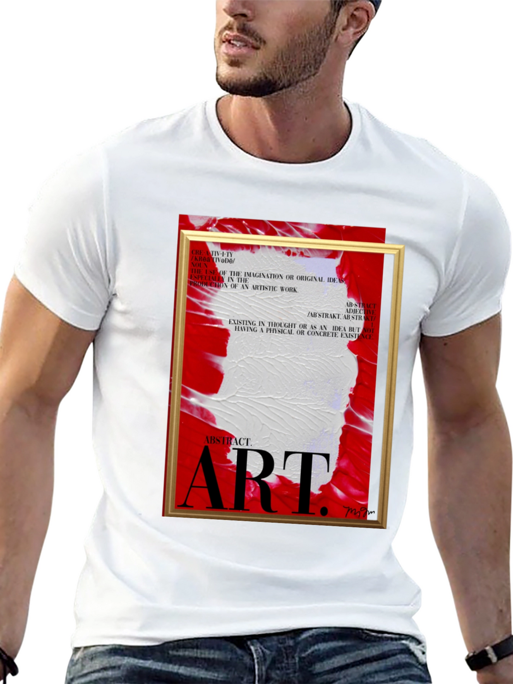 Abstract Art Graphic Tee - Modern Style