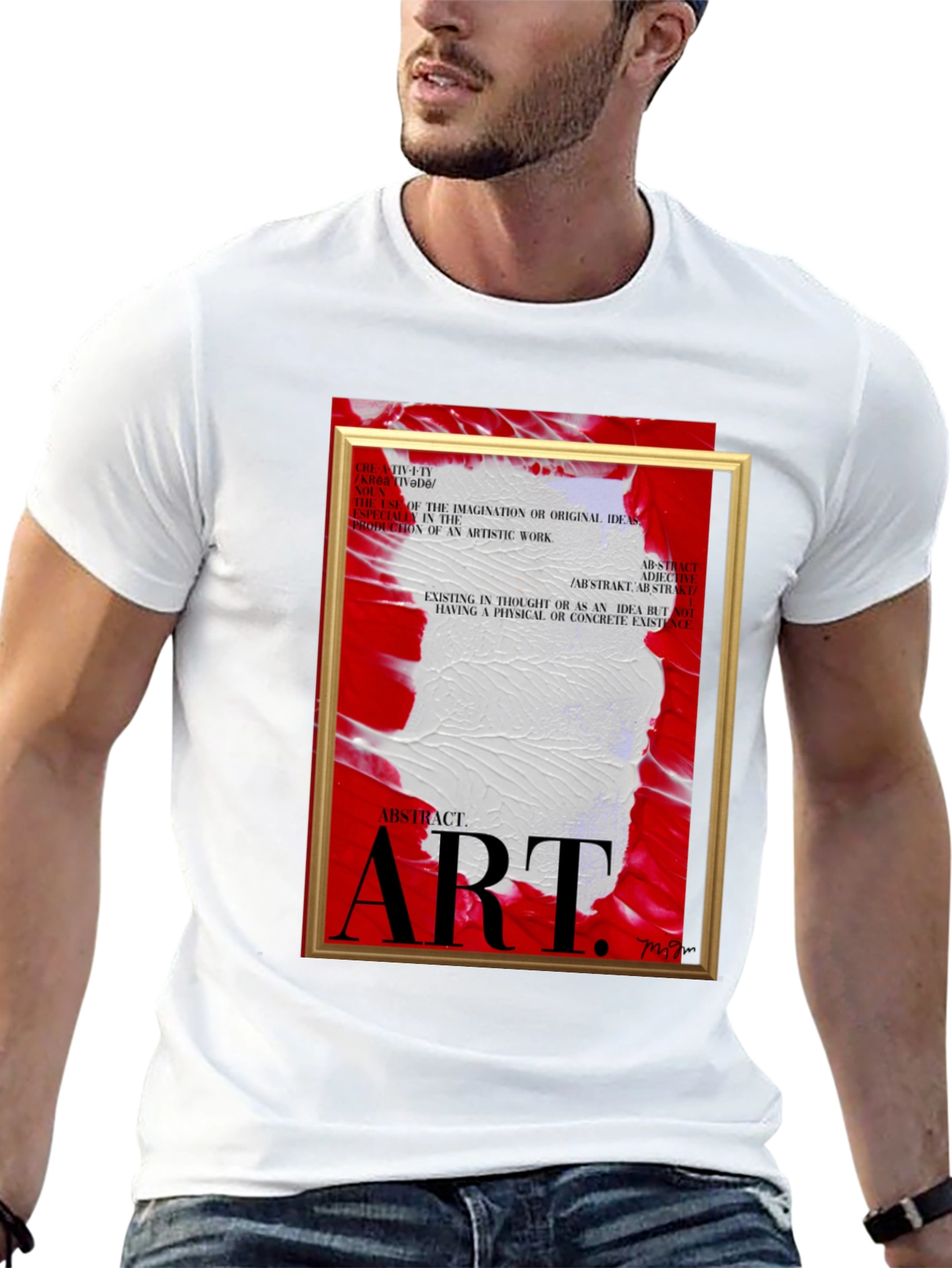 Abstract Art Graphic Tee - Modern Style