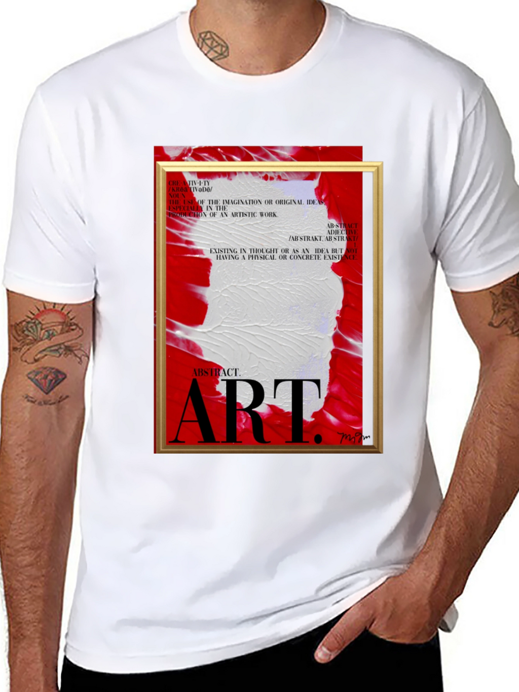 Abstract Art Graphic Tee - Modern Style