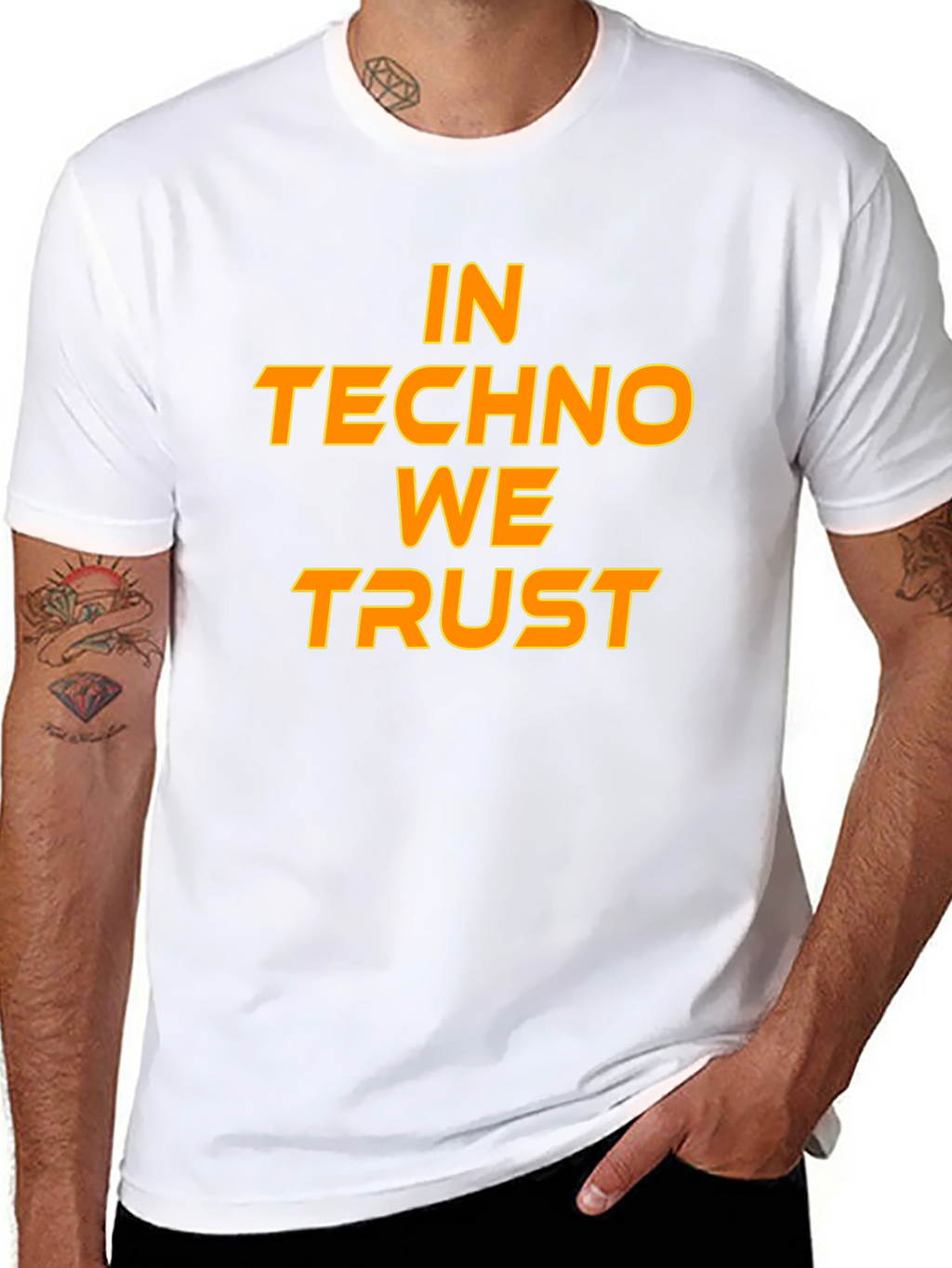 In Techno We Trust Graphic T-Shirt