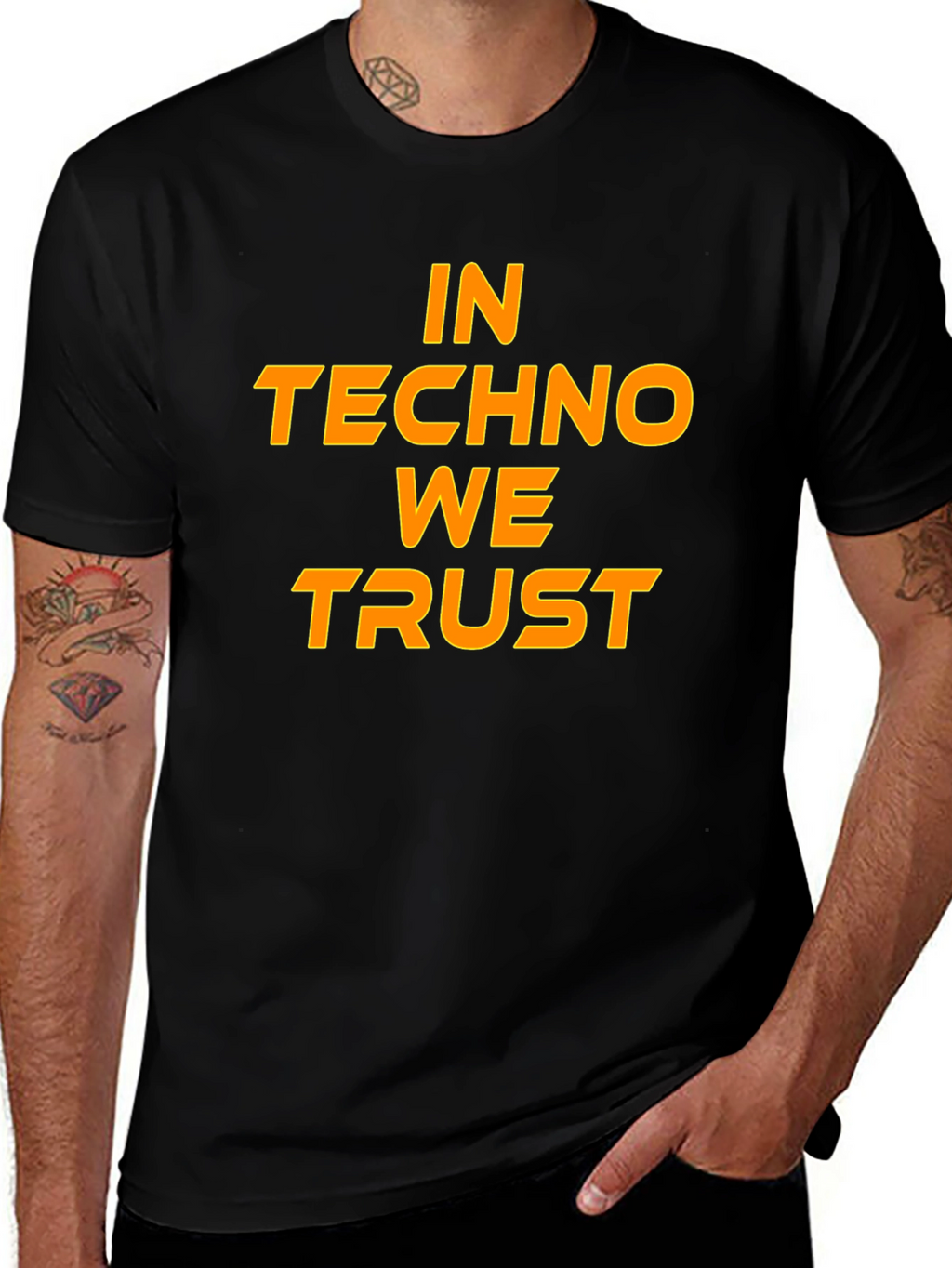 In Techno We Trust Graphic T-Shirt