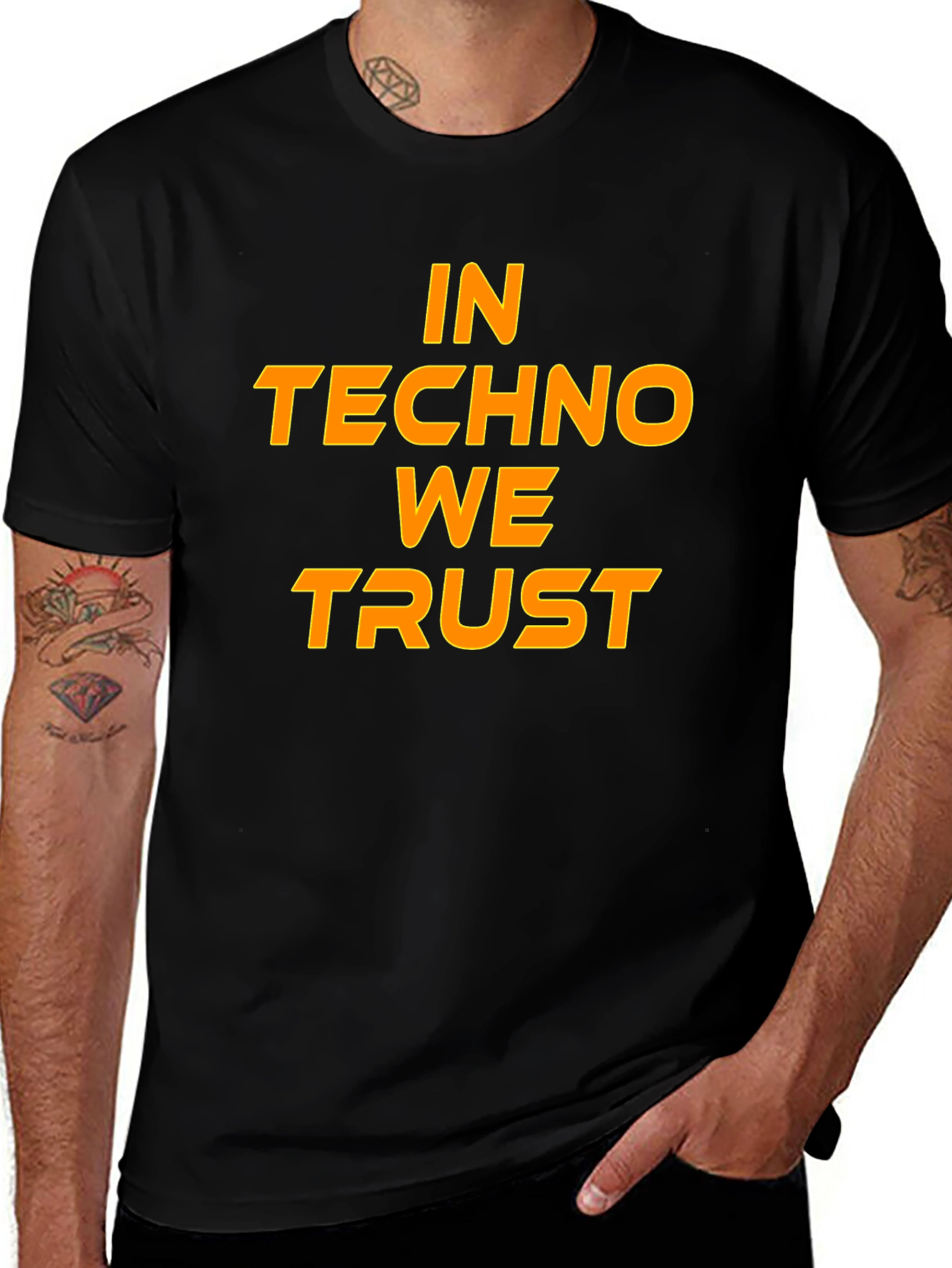 In Techno We Trust Graphic T-Shirt