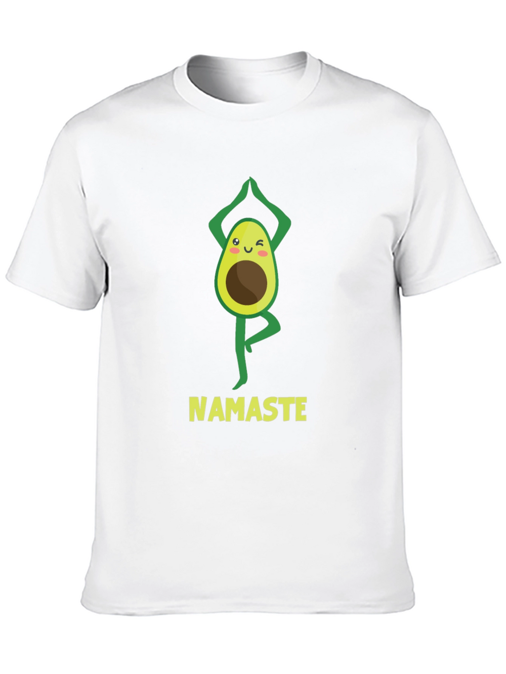 Namaste Avocado Yoga Black T-Shirt