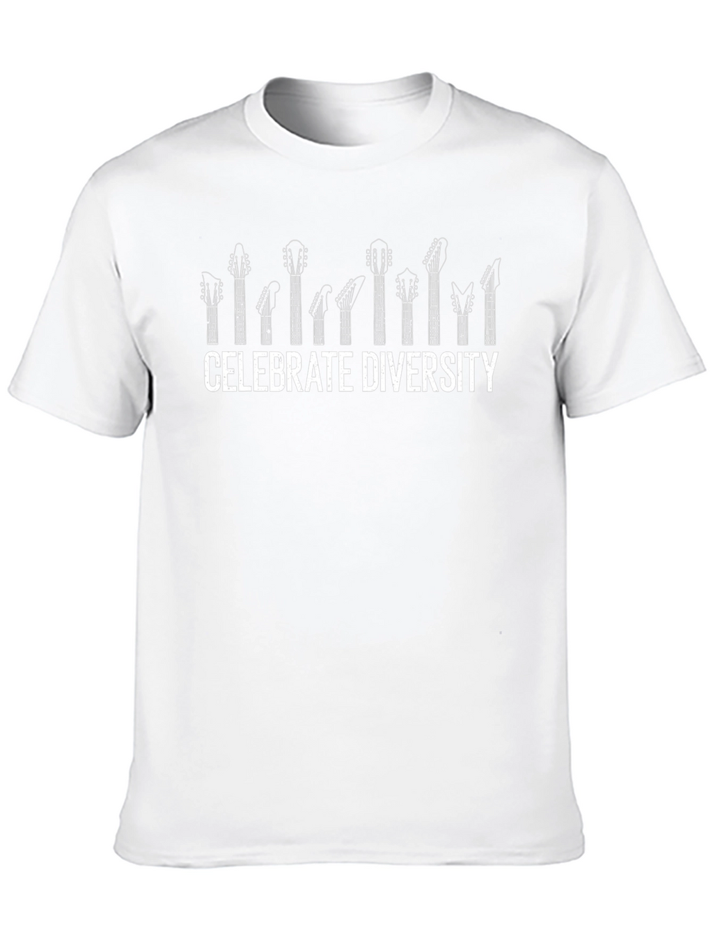 Celebrate Diversity Guitar Head T-Shirt