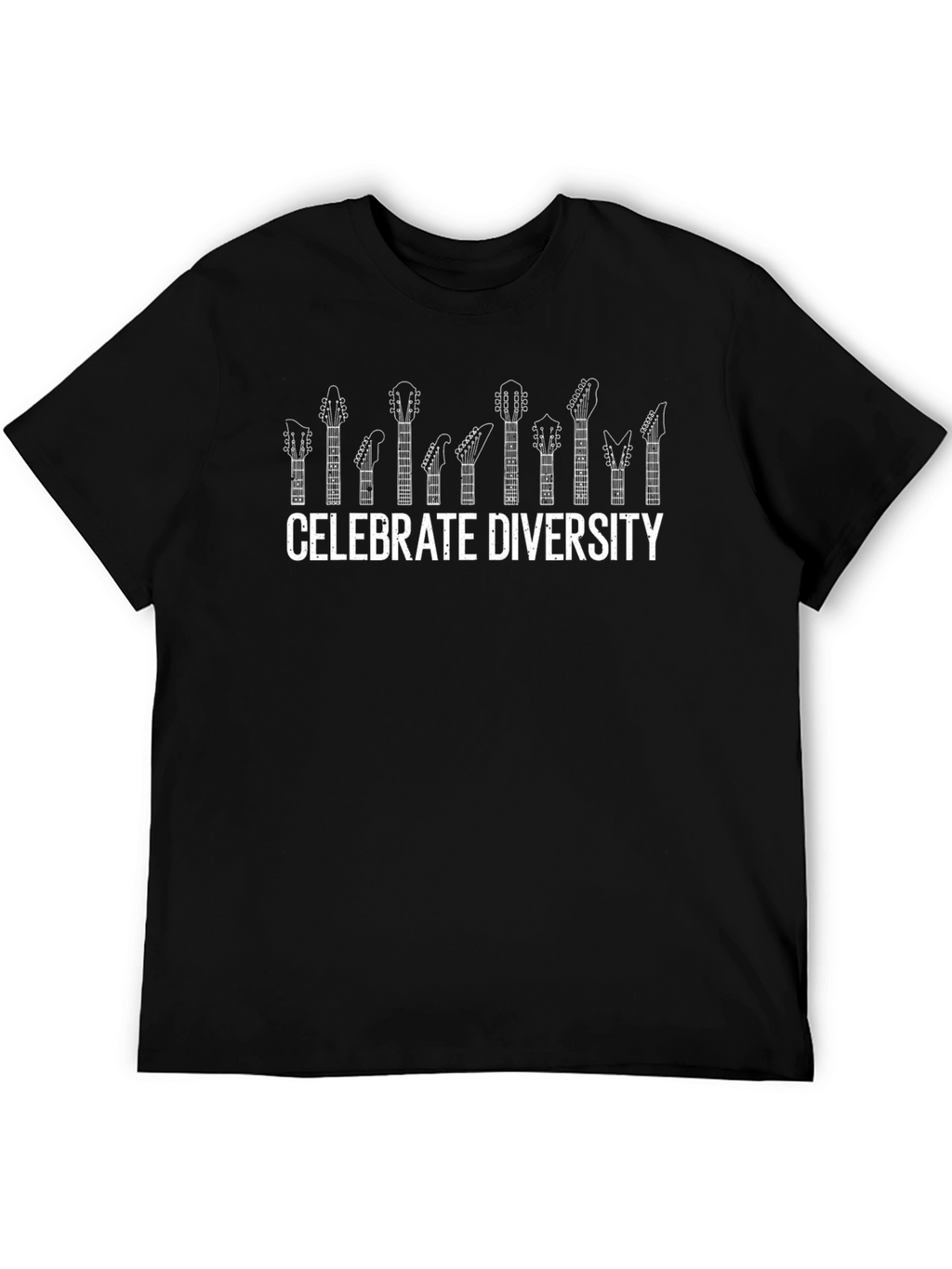 Celebrate Diversity Guitar Head T-Shirt