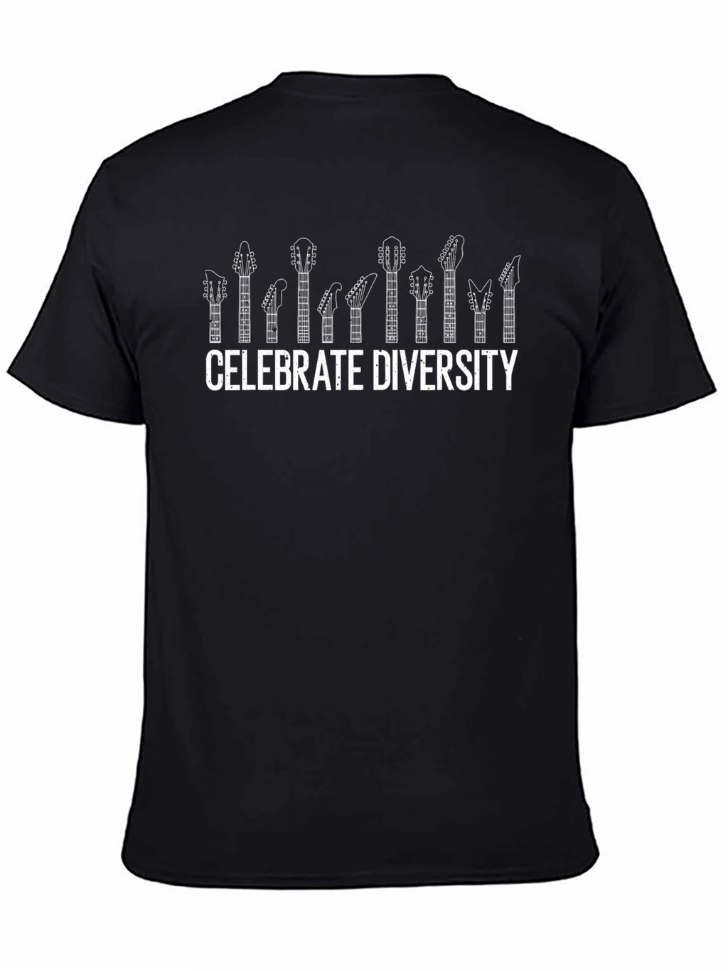 Celebrate Diversity Guitar Head T-Shirt