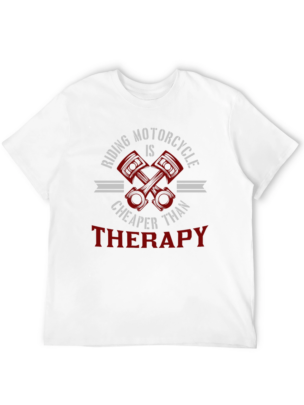 Riding Motorcycle Therapy Graphic T-Shirt