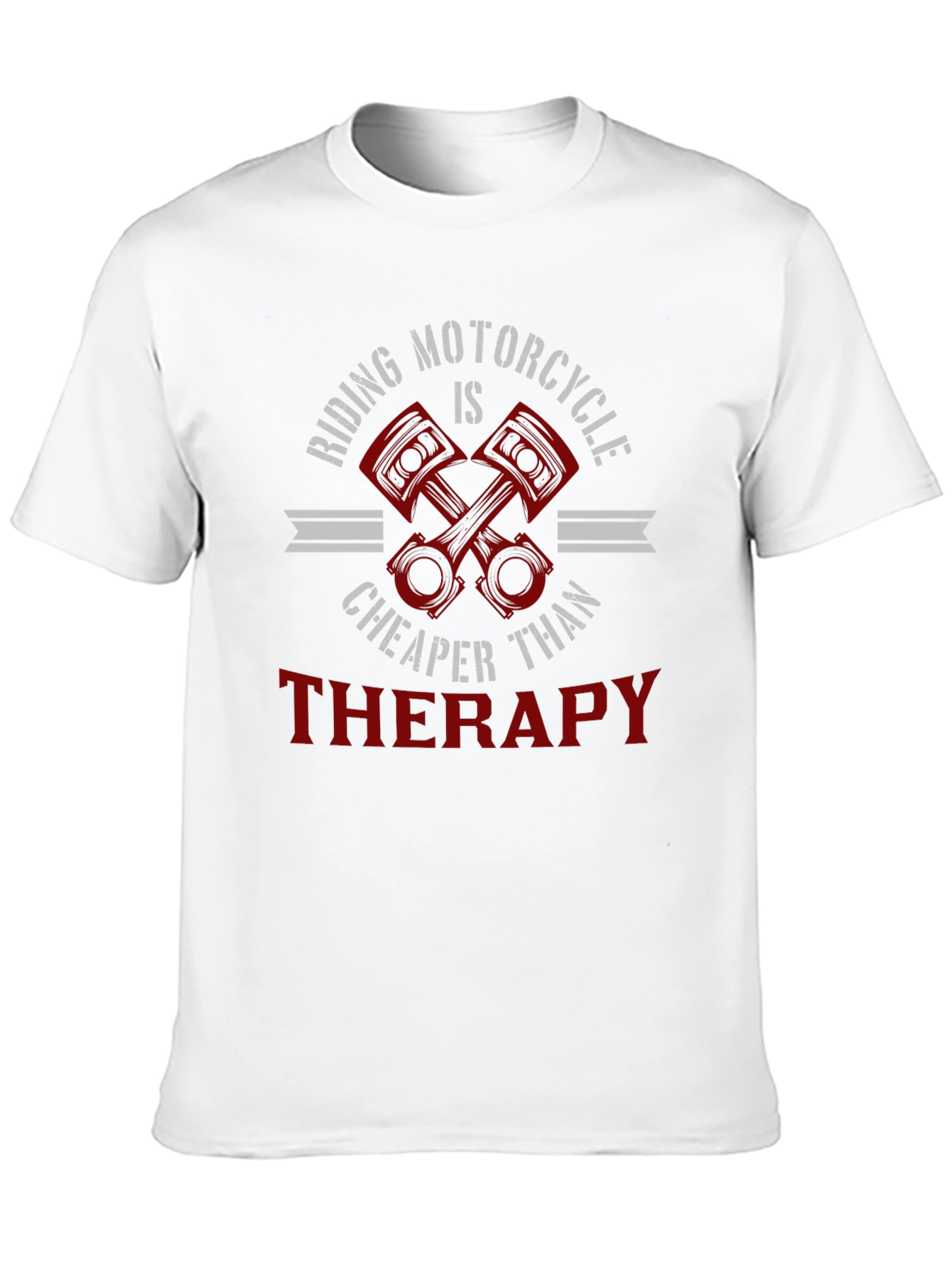 Riding Motorcycle Therapy Graphic T-Shirt