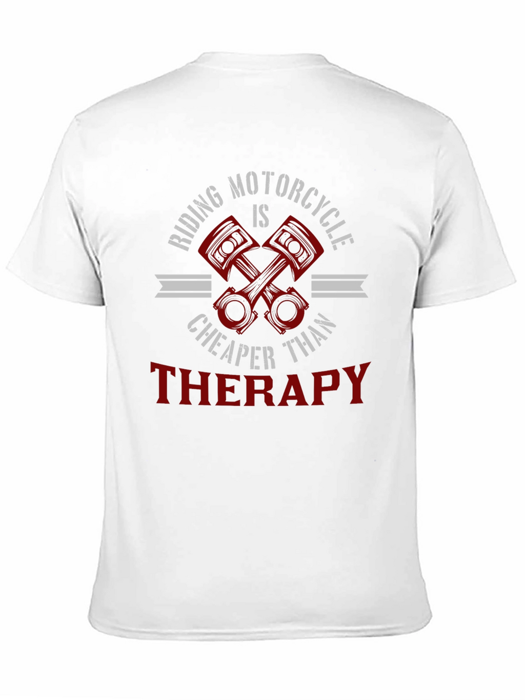 Riding Motorcycle Therapy Graphic T-Shirt