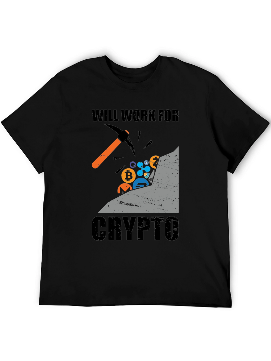 Will Work For Crypto T-Shirt