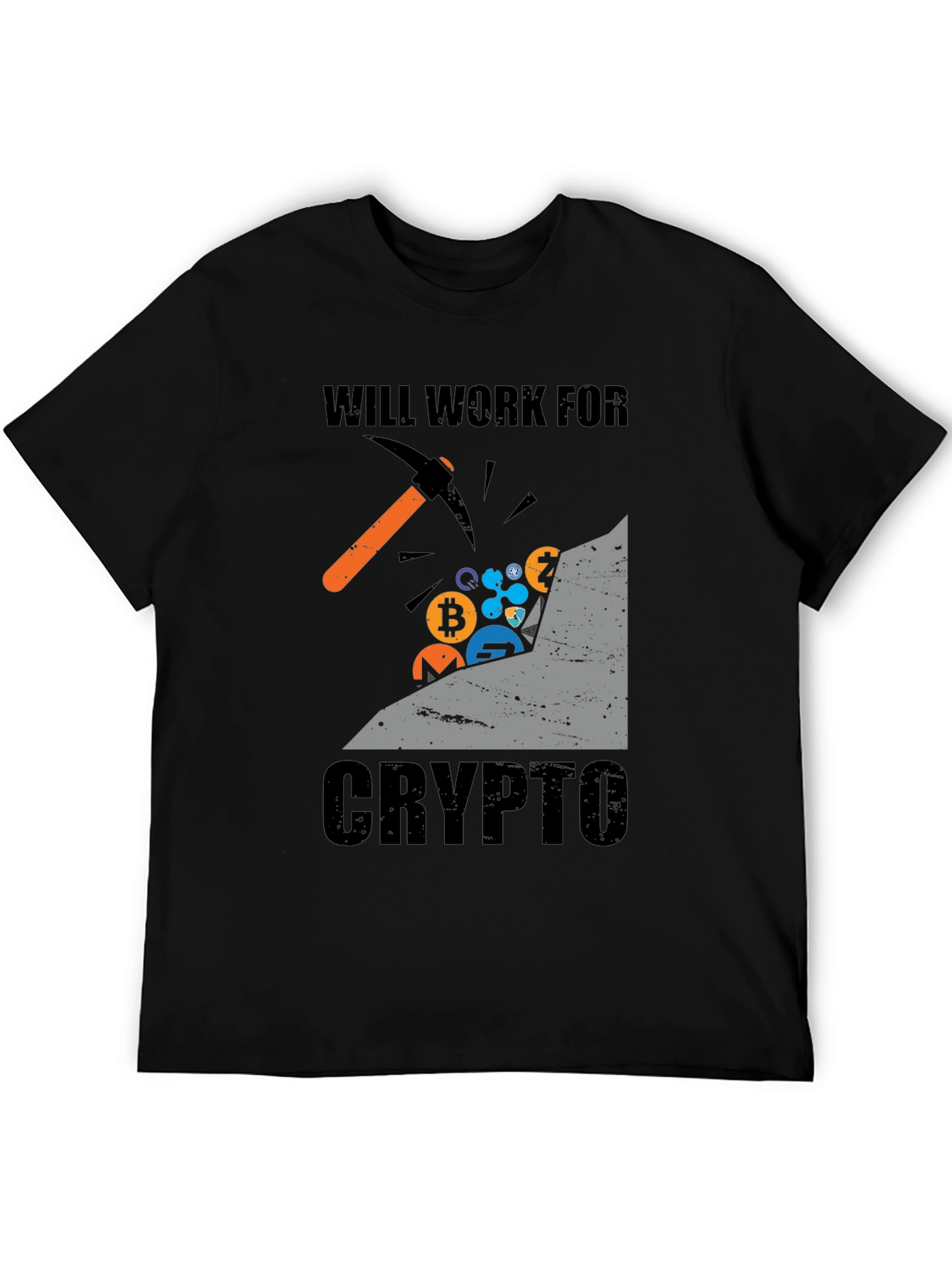 Will Work For Crypto T-Shirt
