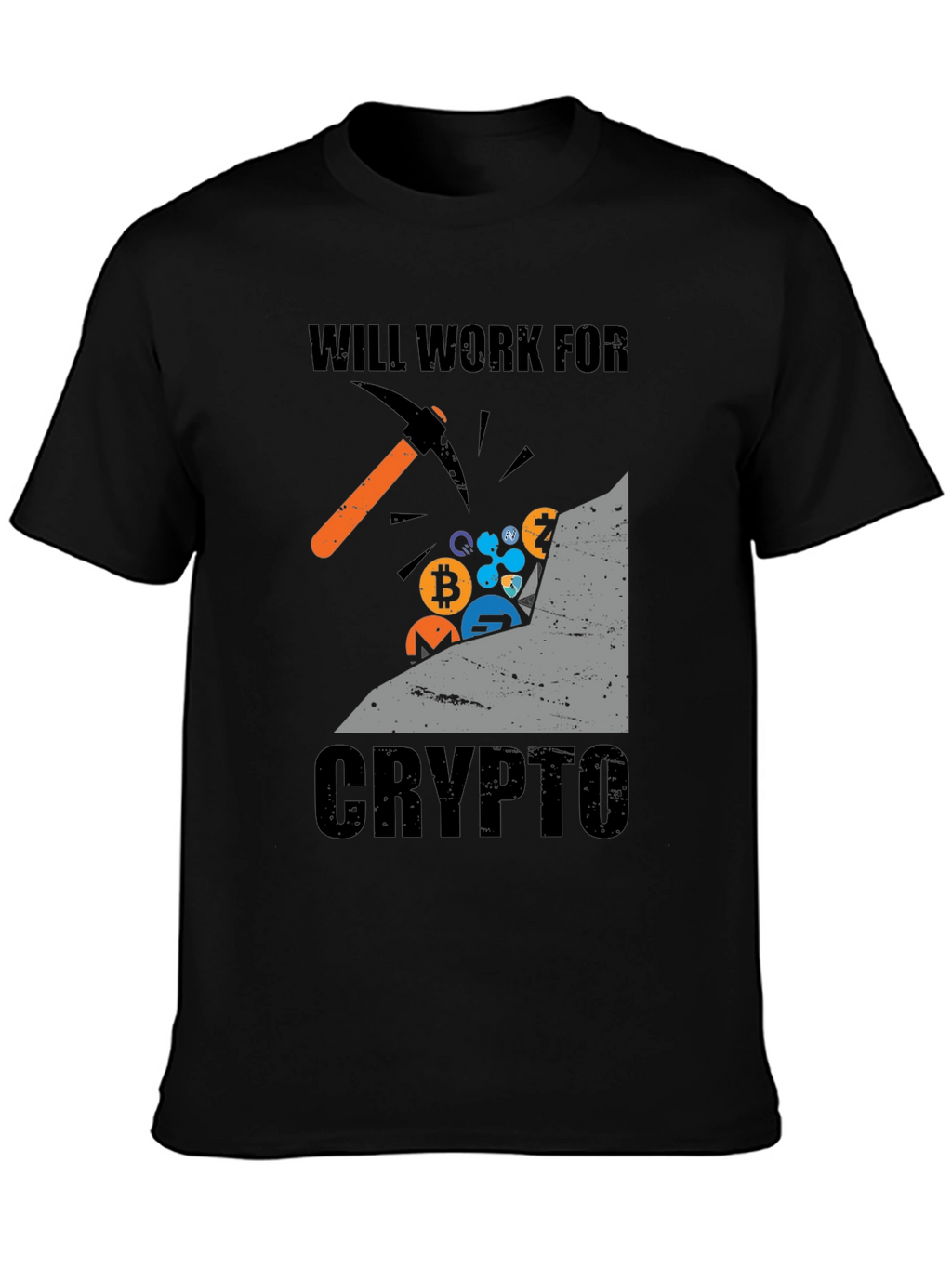 Will Work For Crypto T-Shirt