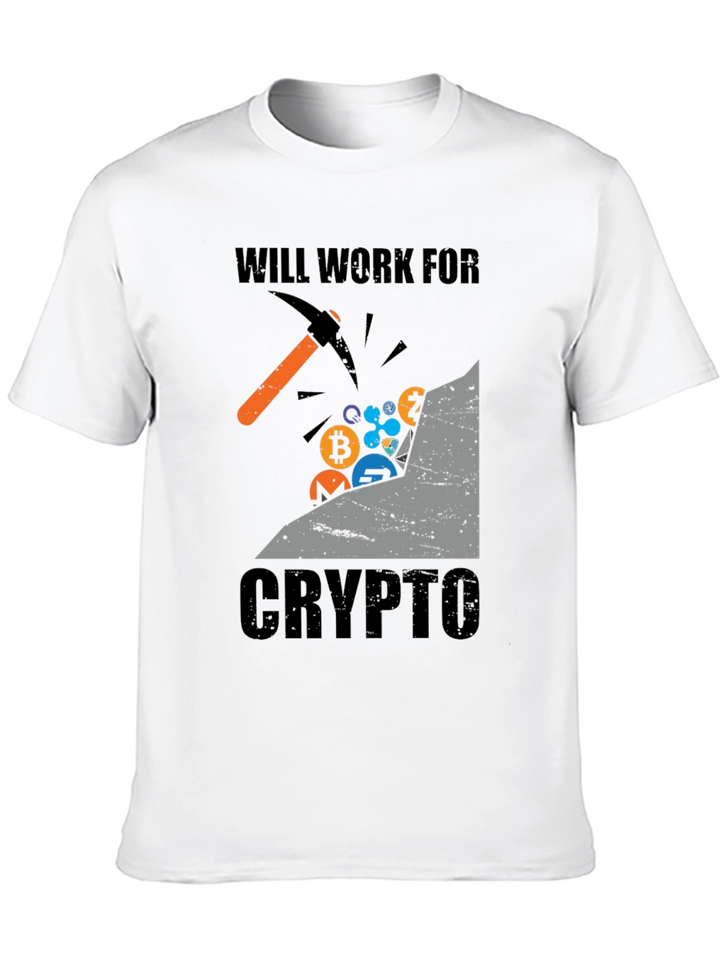 Will Work For Crypto T-Shirt