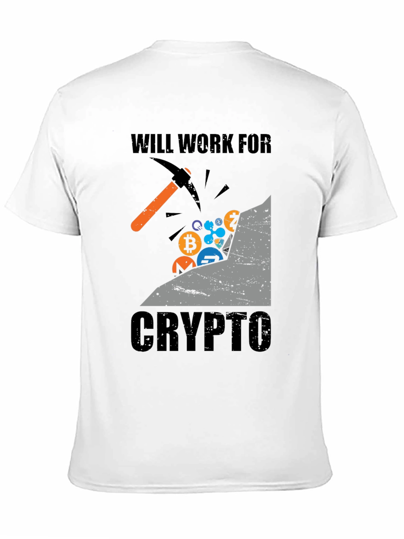 Will Work For Crypto T-Shirt