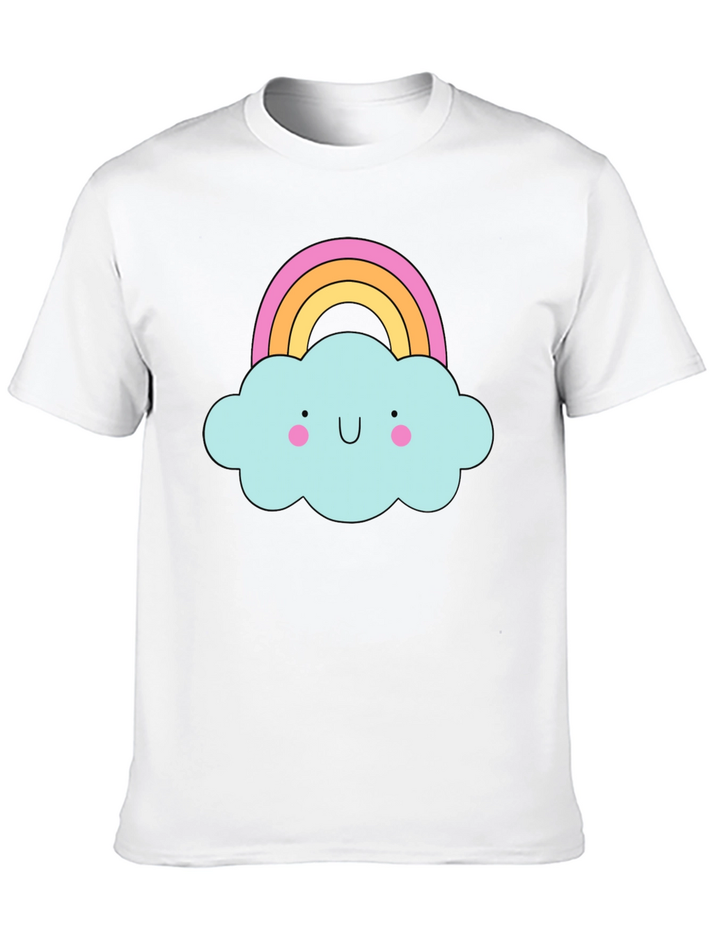 Cute Cloud Rainbow T-Shirt - Fun Graphic Tee