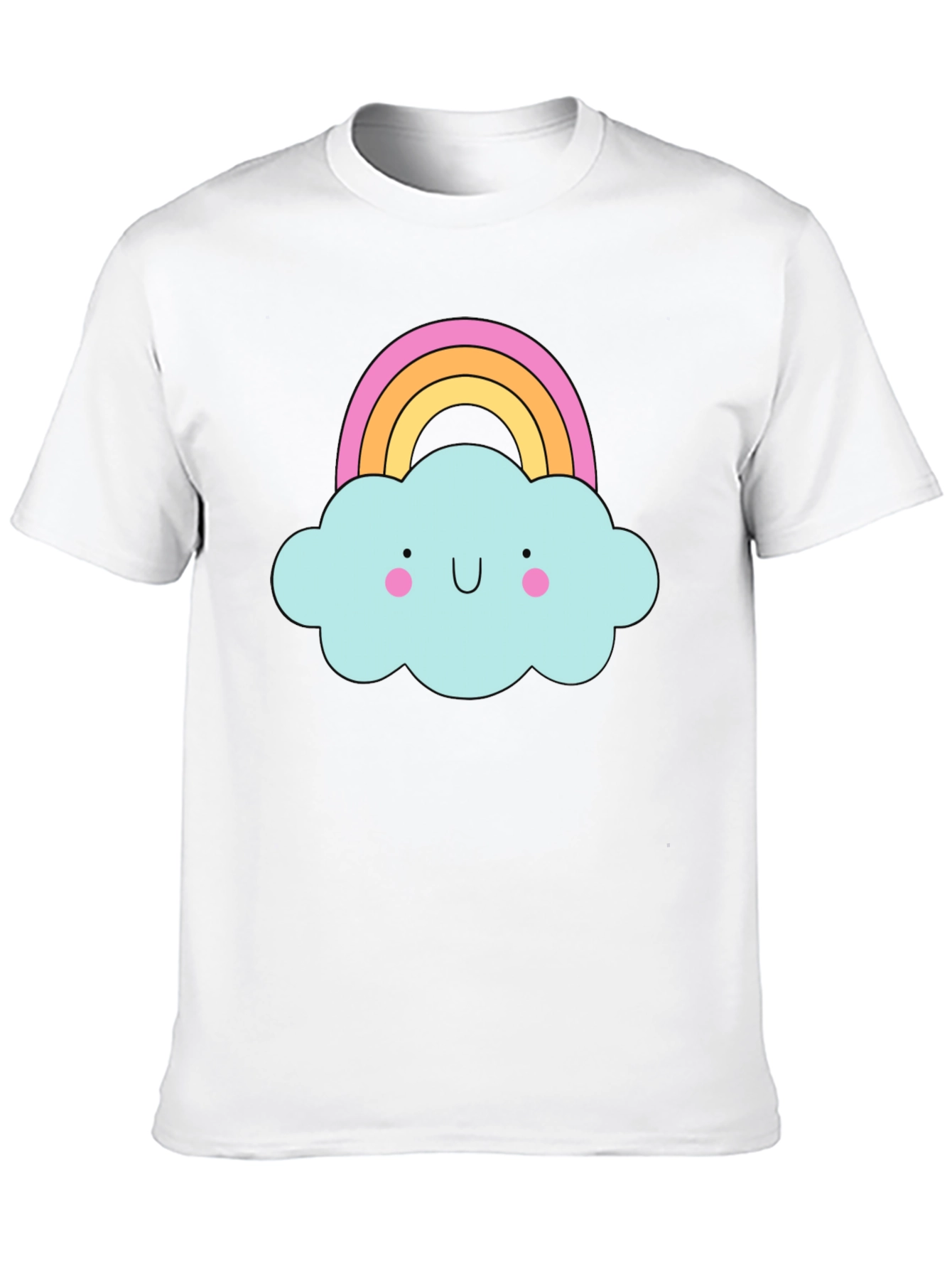 Cute Cloud Rainbow T-Shirt - Fun Graphic Tee