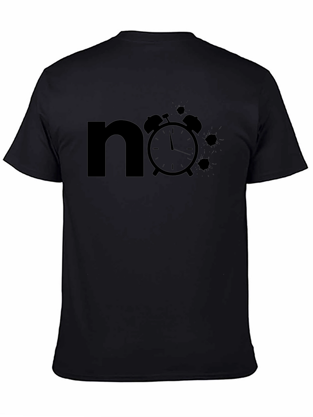 No Time T-Shirt - Black Graphic Tee