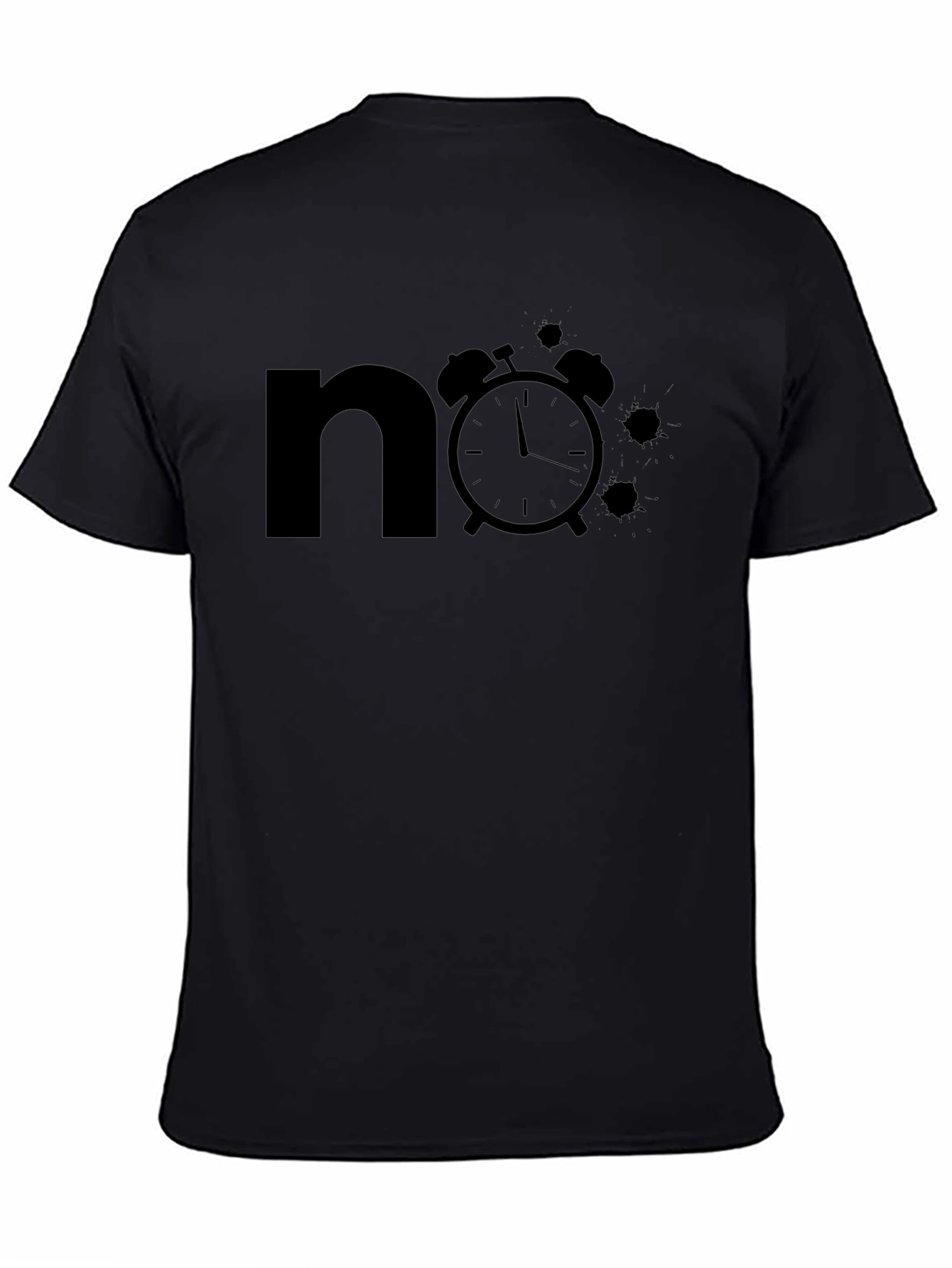 No Time T-Shirt - Black Graphic Tee
