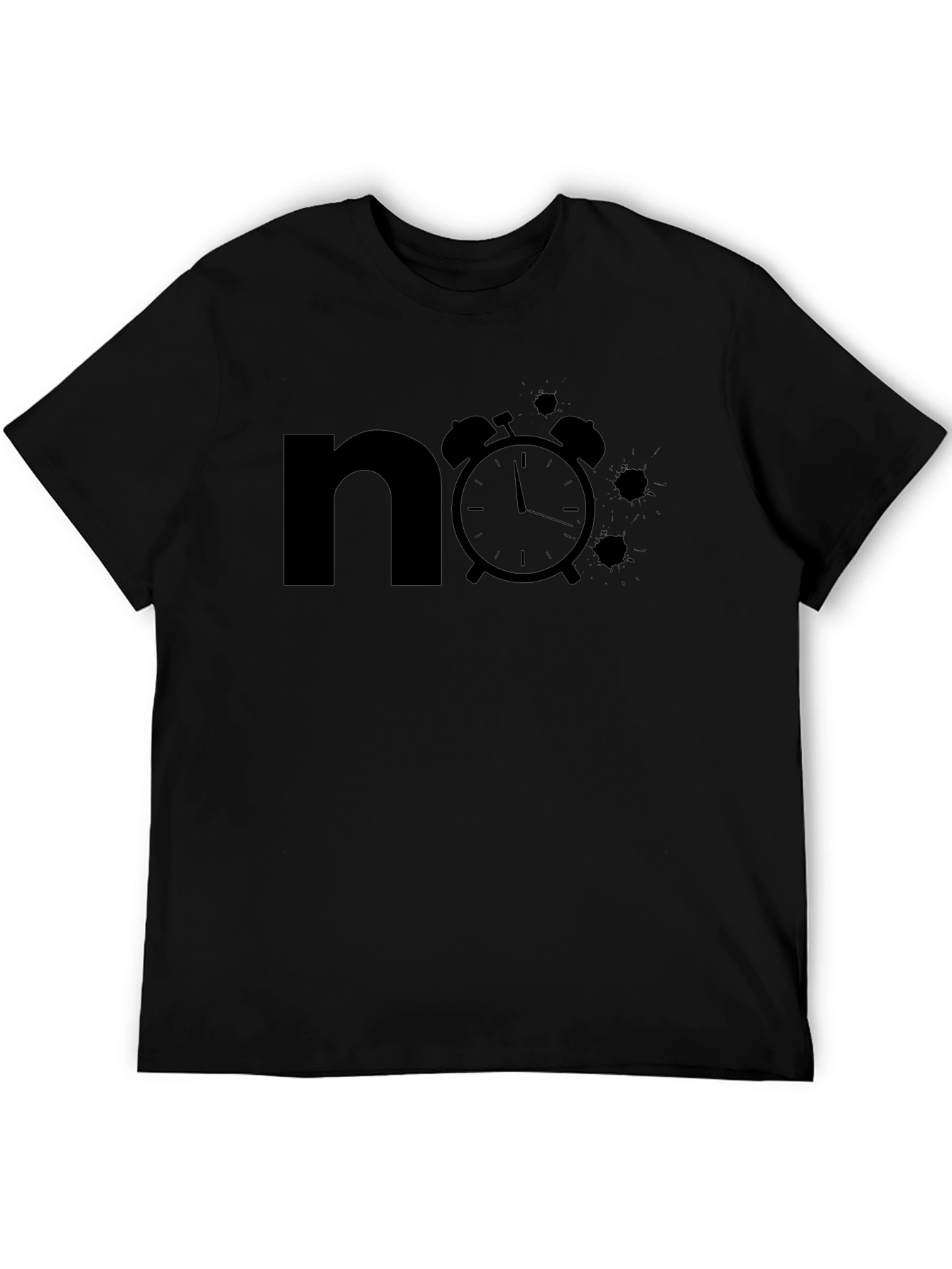 No Time T-Shirt - Black Graphic Tee