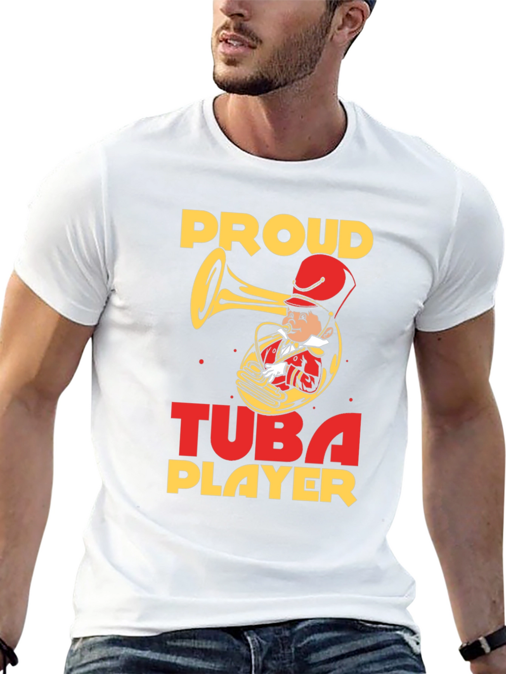 Proud Tuba Player Graphic T-Shirt
