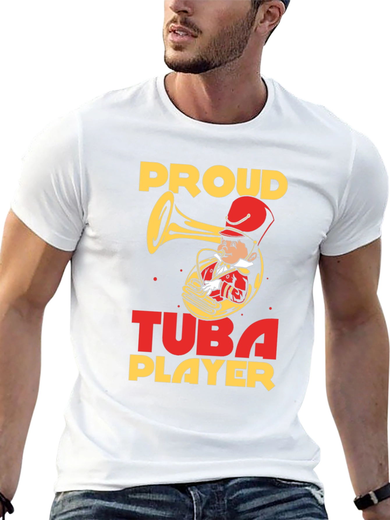 Proud Tuba Player Graphic T-Shirt