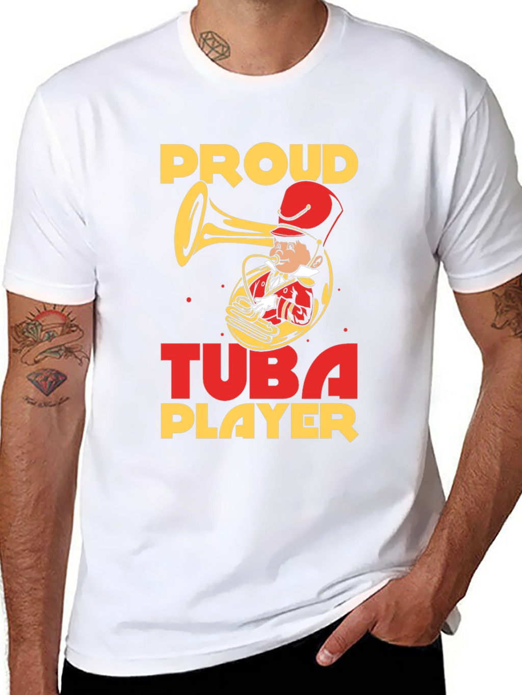 Proud Tuba Player Graphic T-Shirt