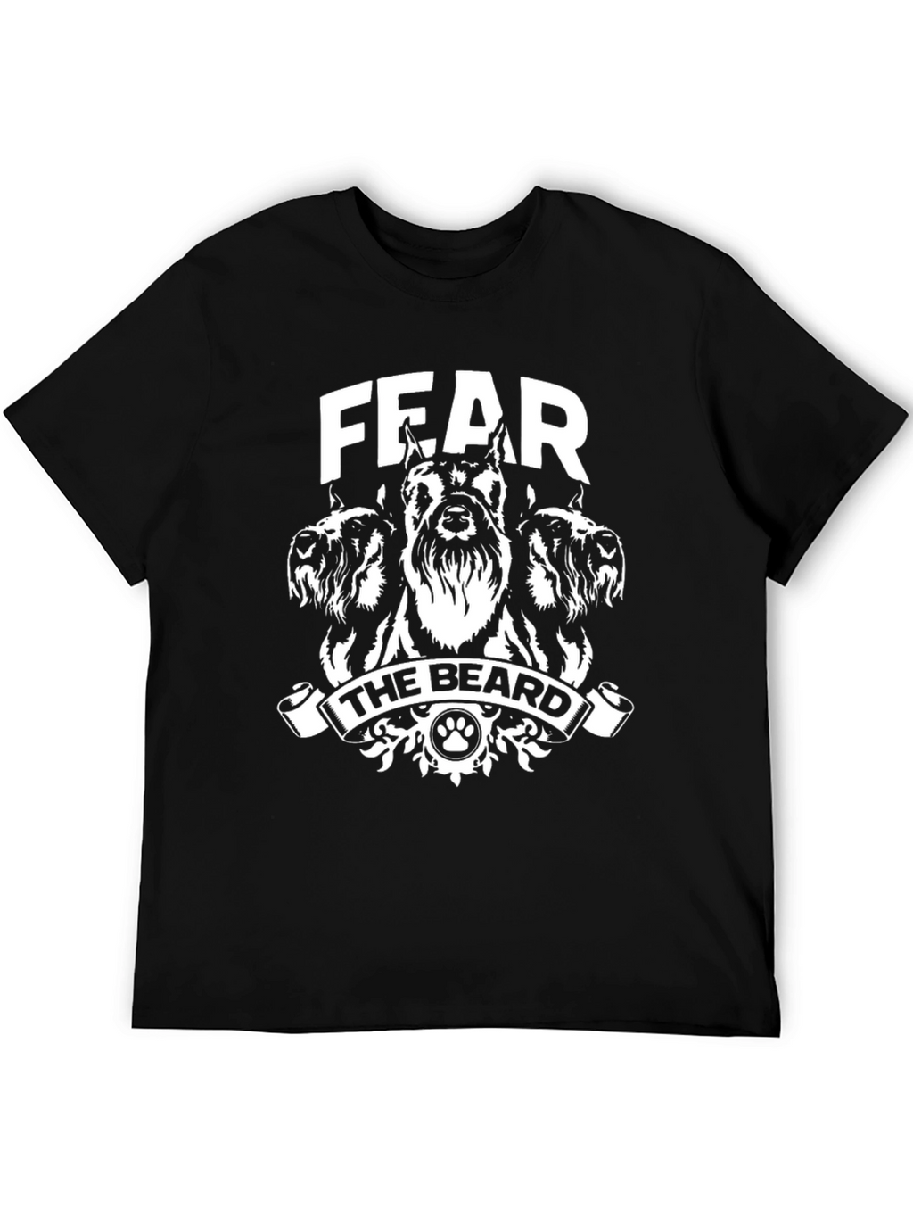 Fear the Beard Dog T-Shirt Funny Pet Lover Tee
