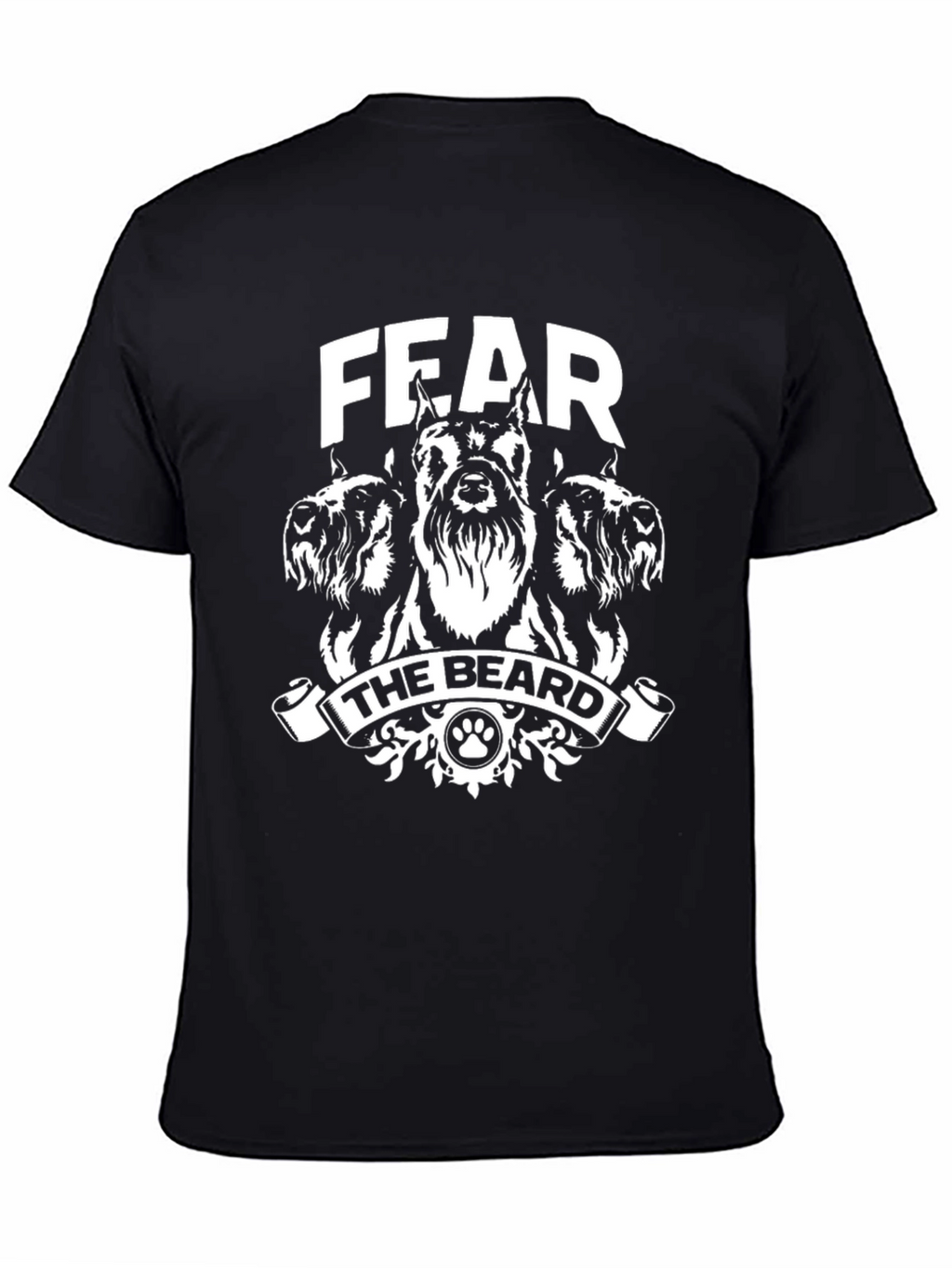 Fear the Beard Dog T-Shirt Funny Pet Lover Tee