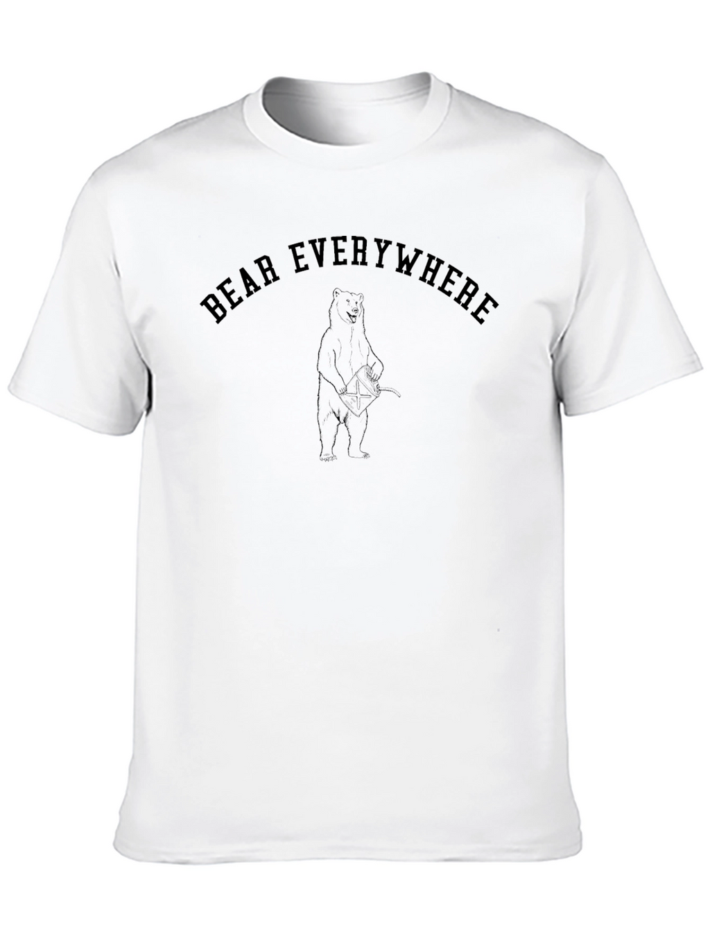 Bear Everywhere Black Graphic Tee