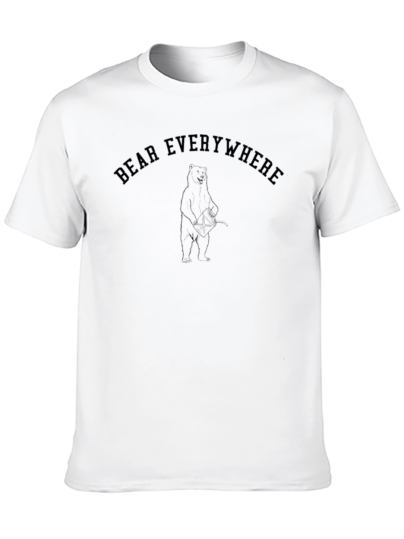 Bear Everywhere Black Graphic Tee
