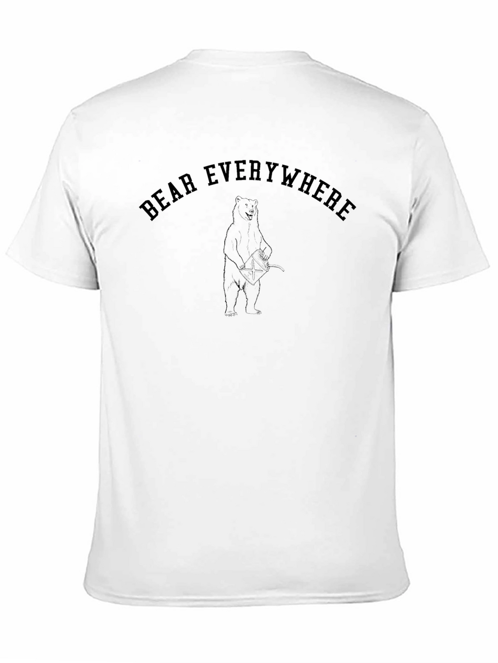 Bear Everywhere Black Graphic Tee